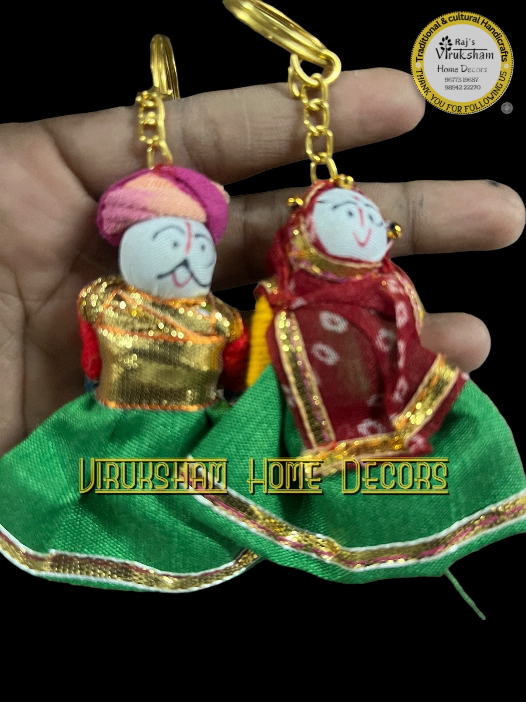 Puppet couple keychain- RGPK - 121