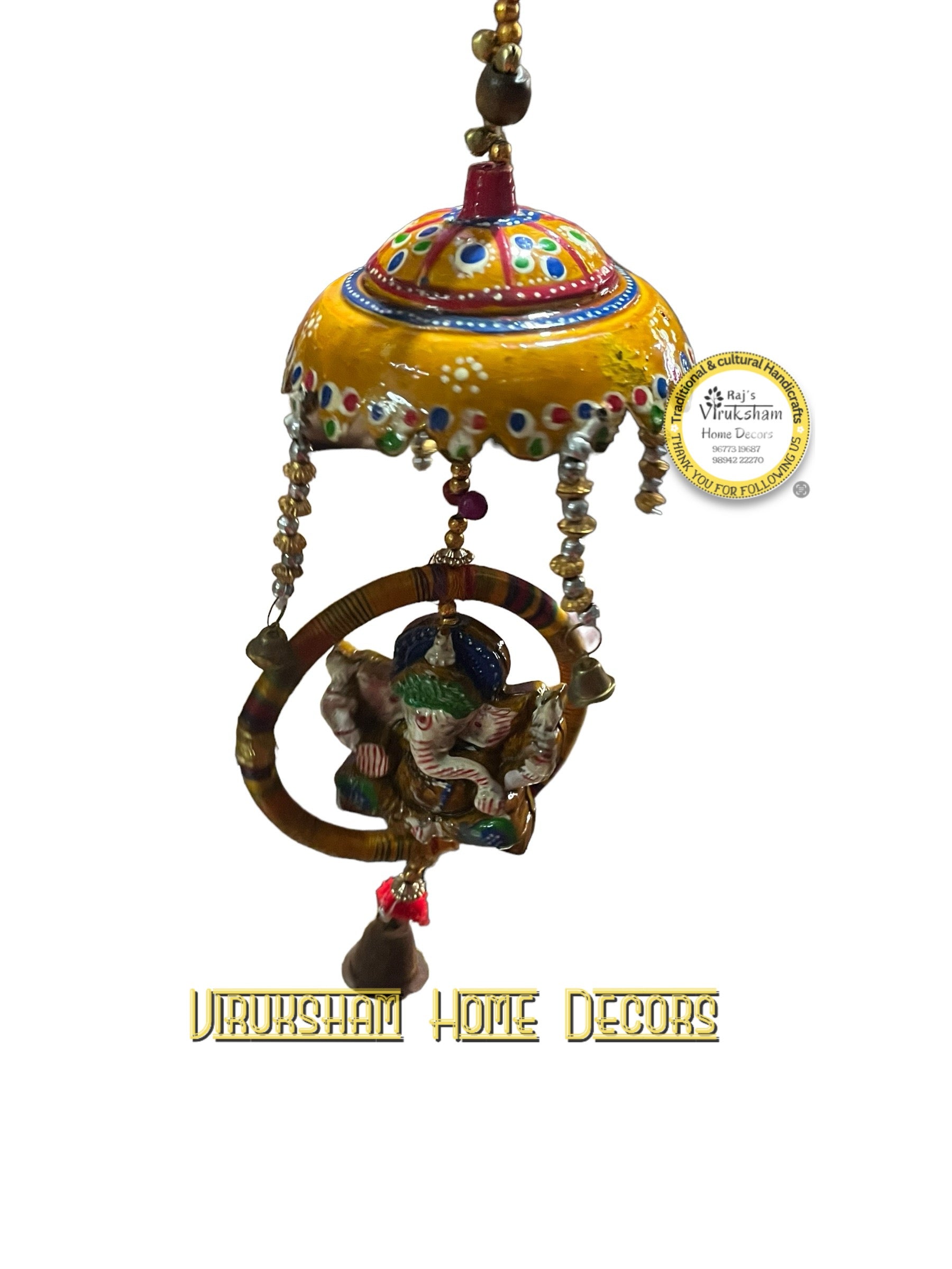 Ganesha ring wind chime - WGW 51