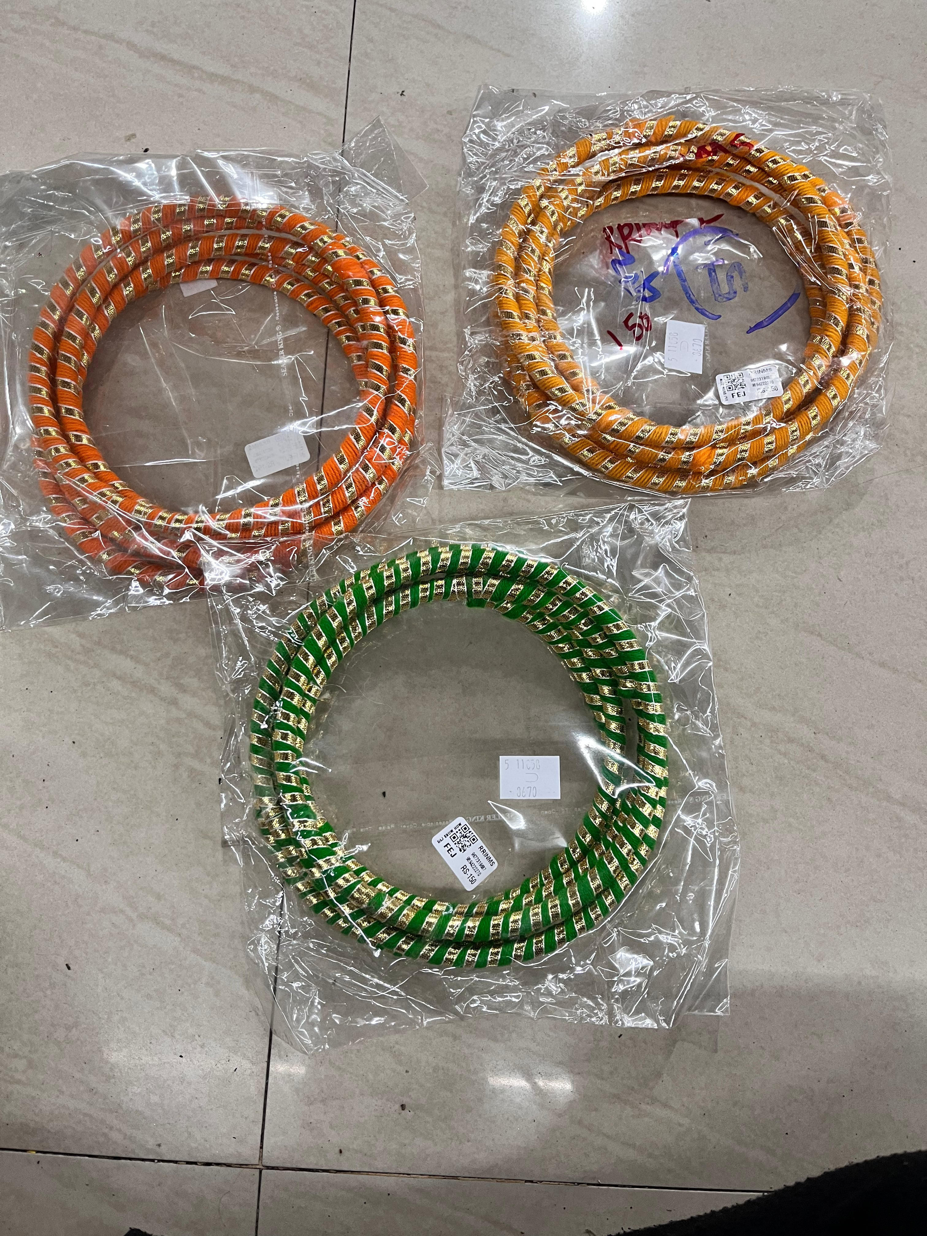 Rajasthani ring multicolour small -6inch set of 5piece- 1pack