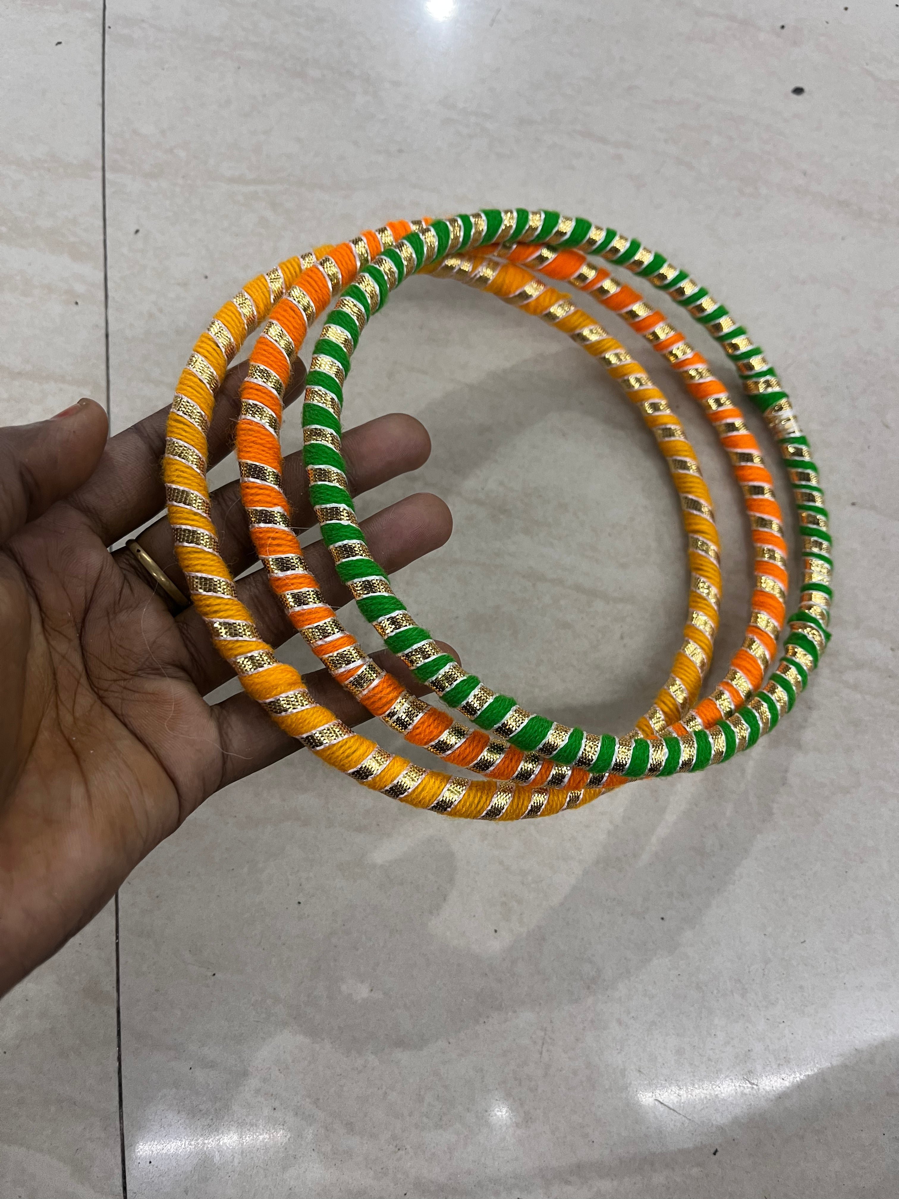 Rajasthani ring multicolour small -6inch set of 5piece- 1pack
