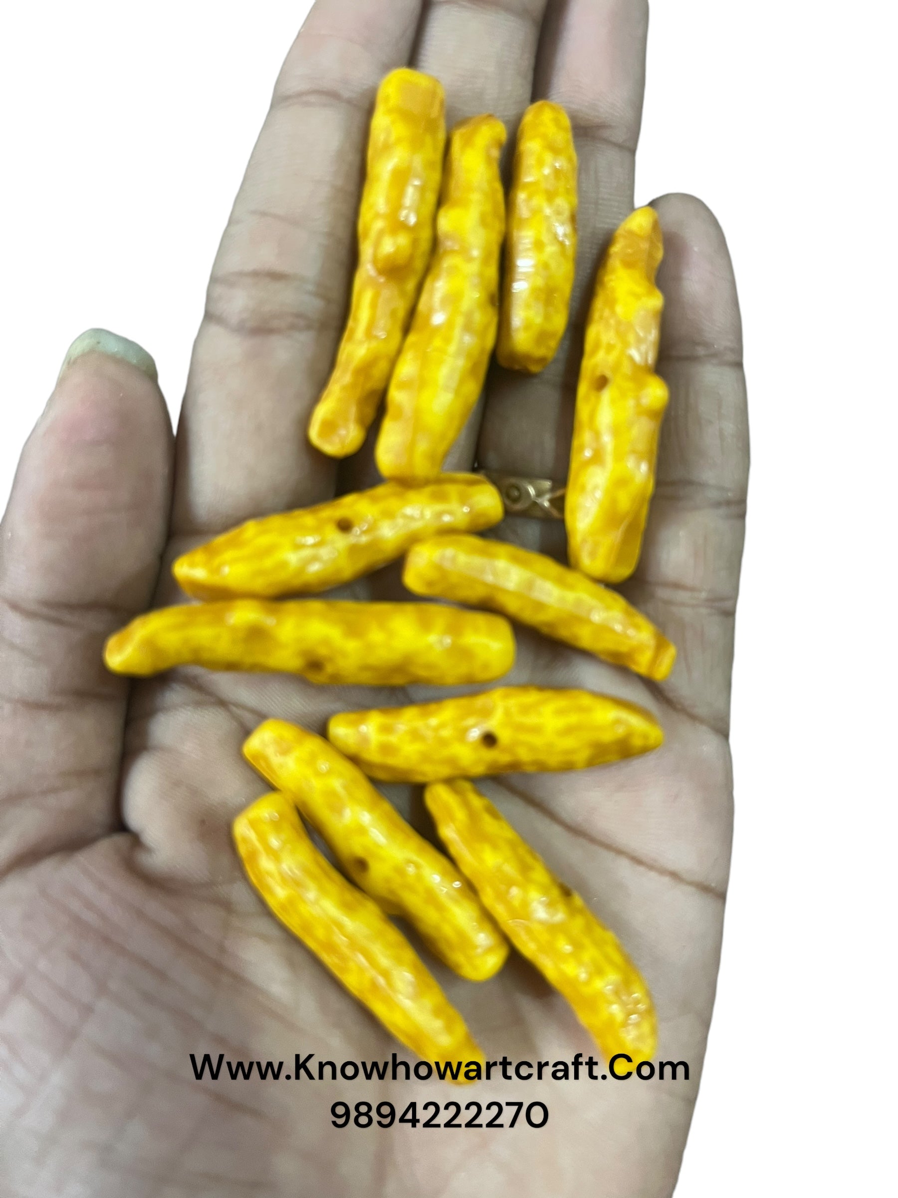 Turmeric  beads 50g in a pack