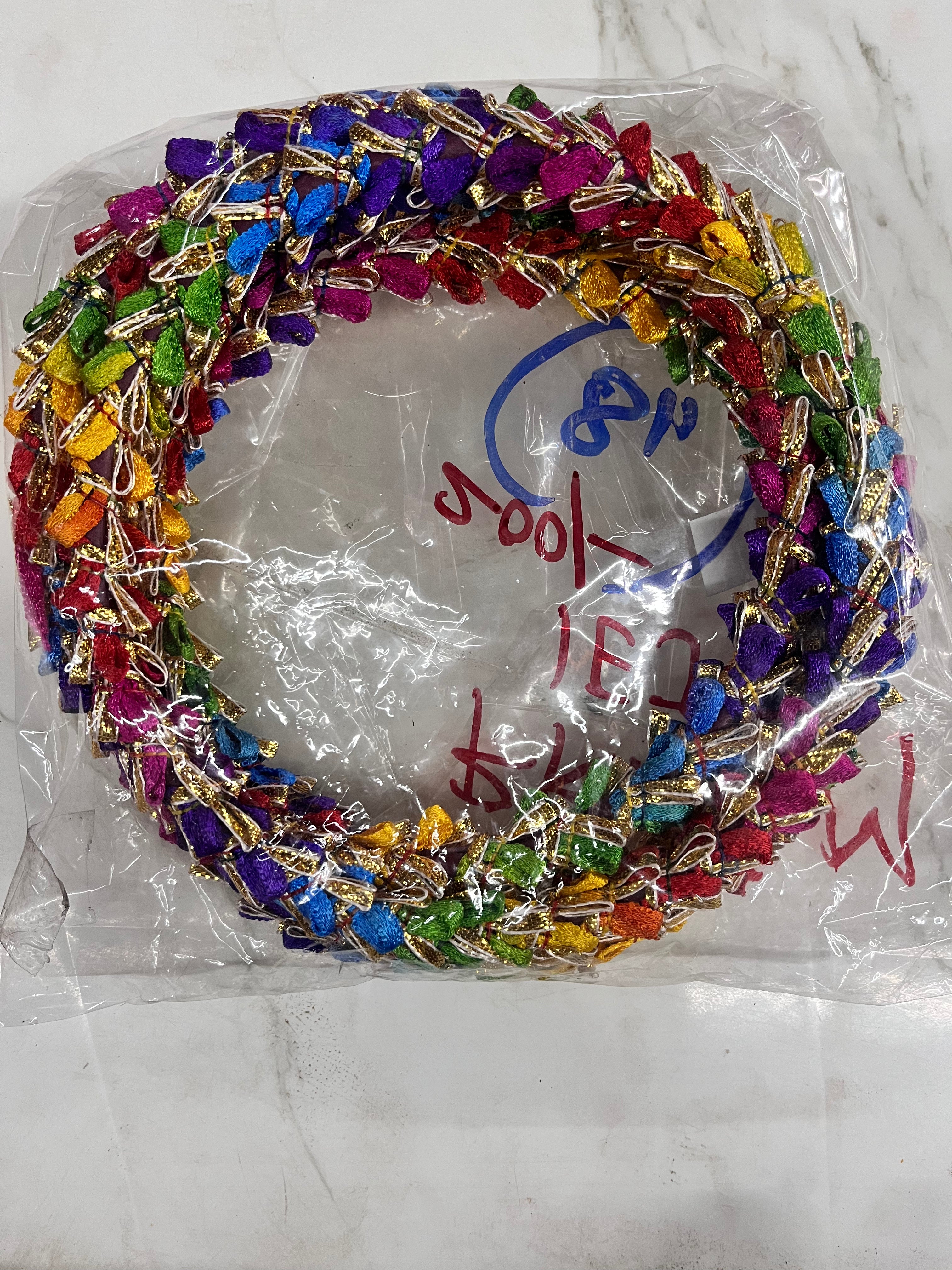 Rajasthani ring  multicolour 6inch set of 5piece- 1pack
