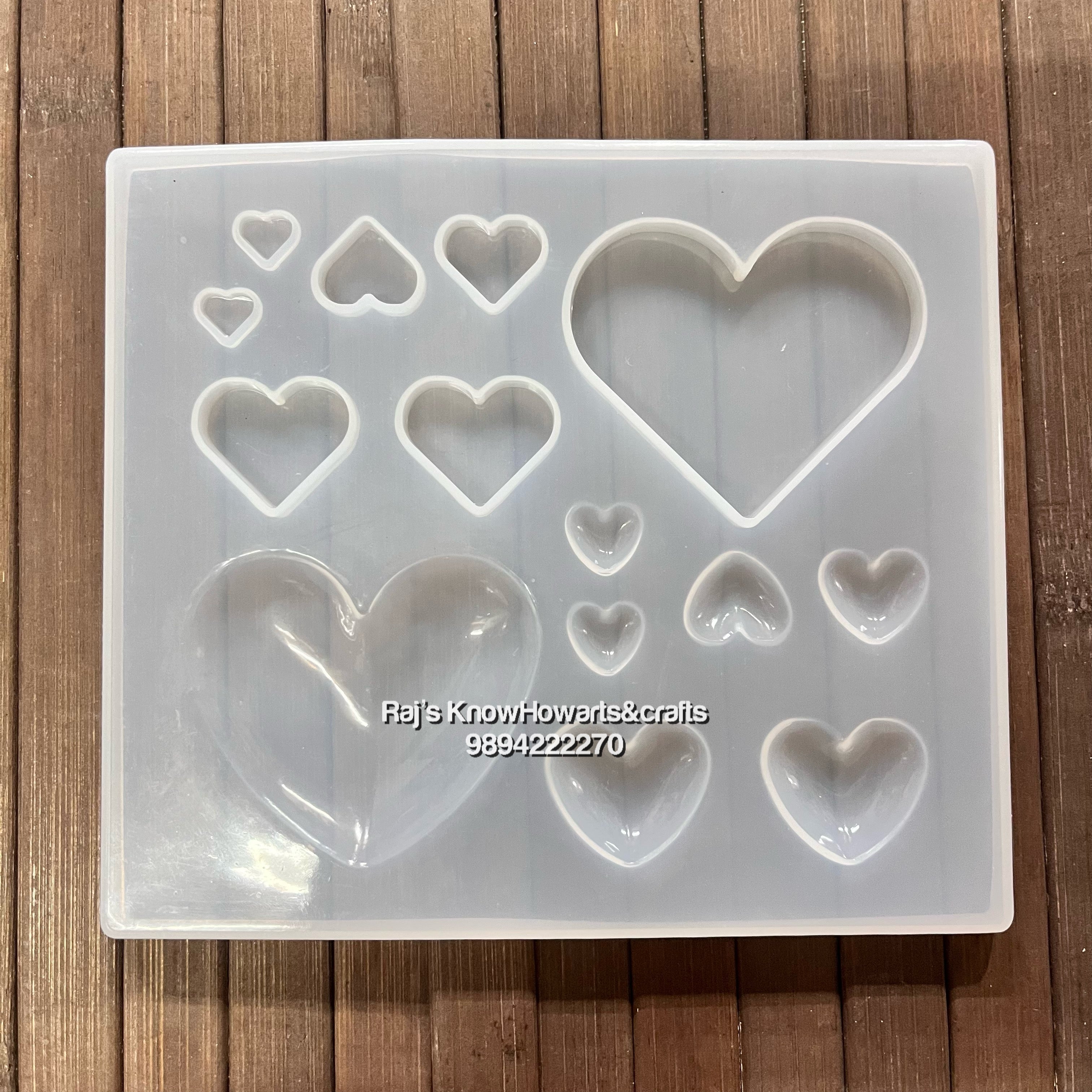 Heart set Resin Mold