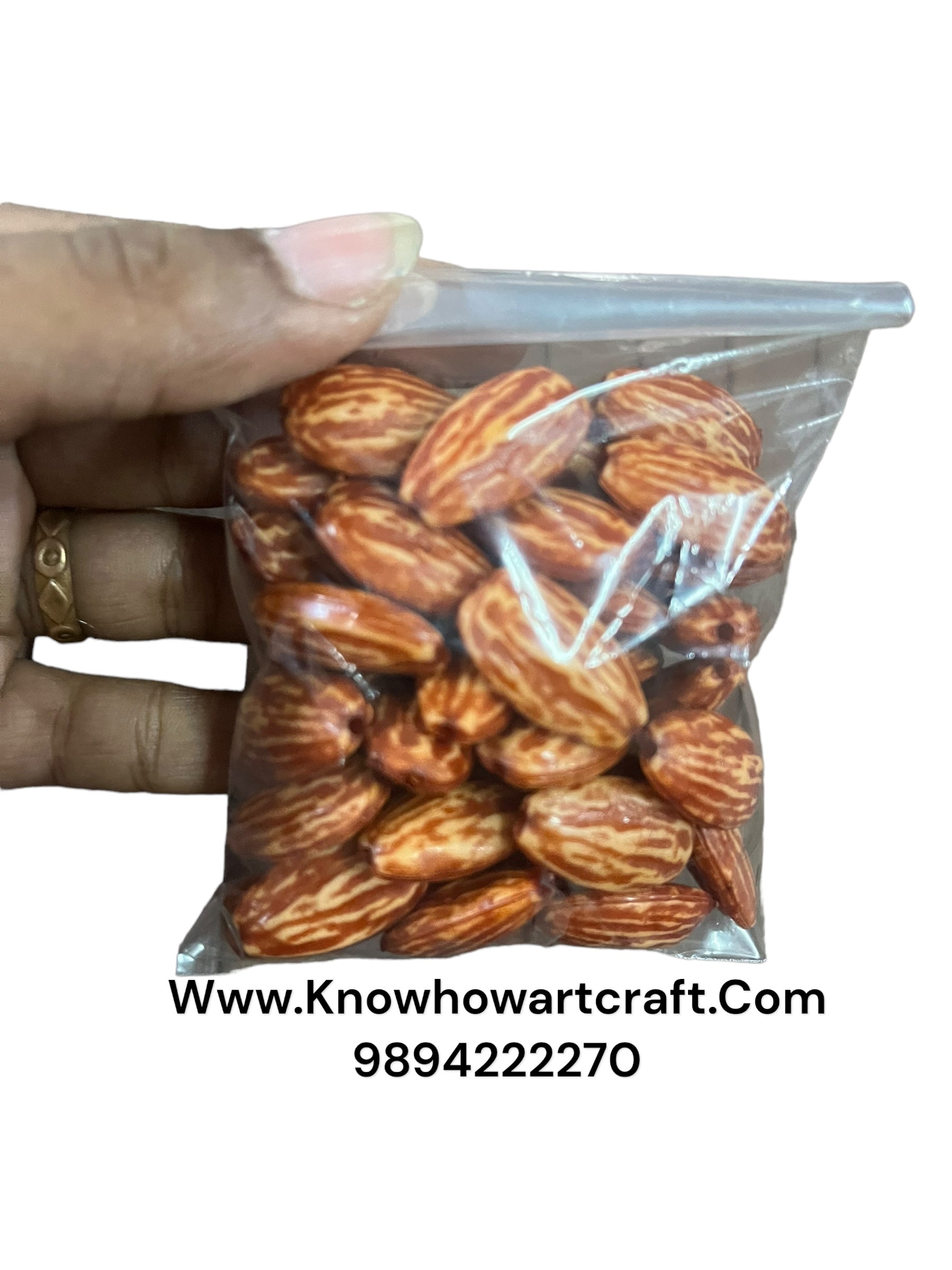 Badam  beads 50g in a pack