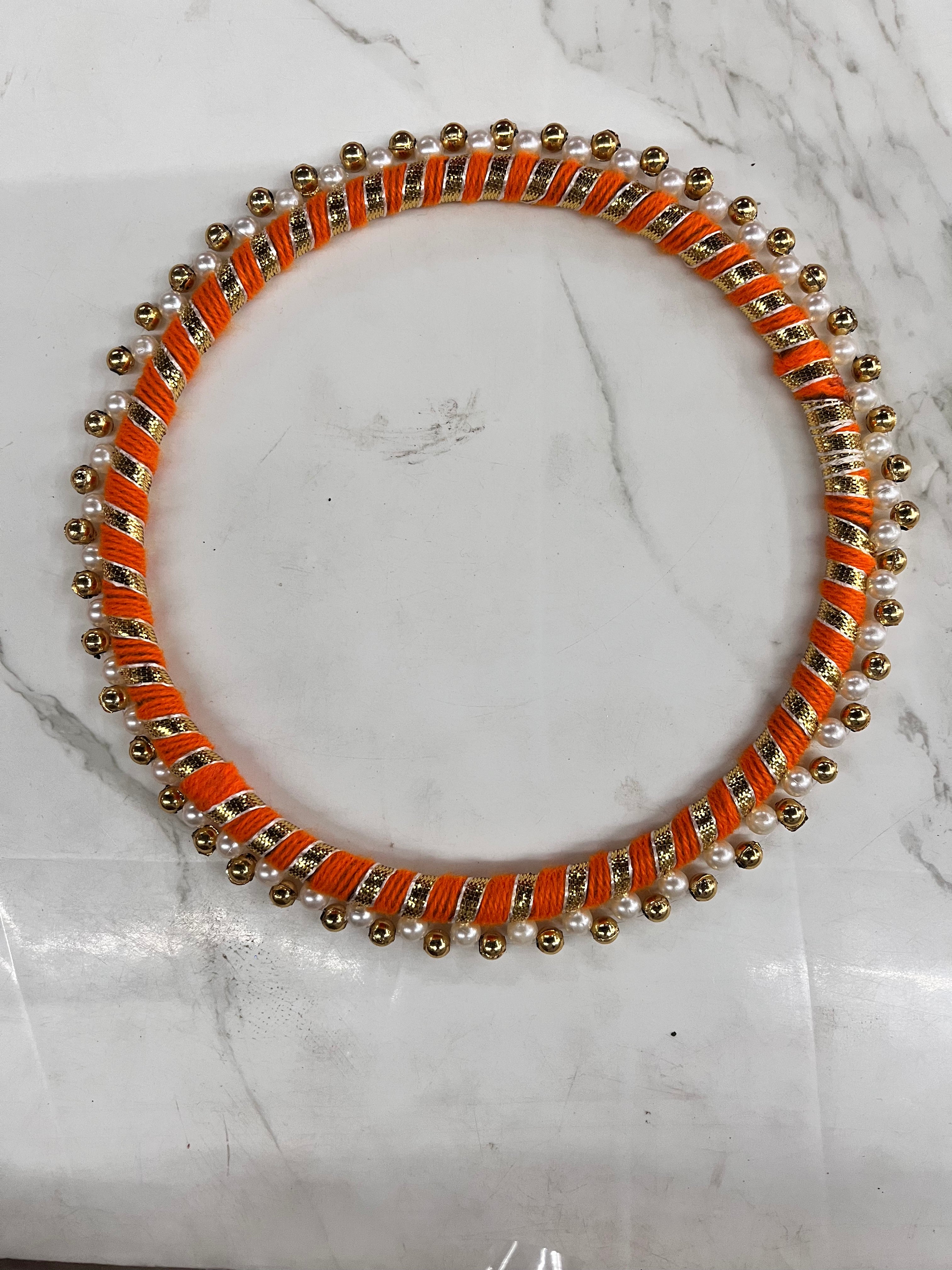 Rajasthani ring pearl 6inch set of 5piece- 1pack