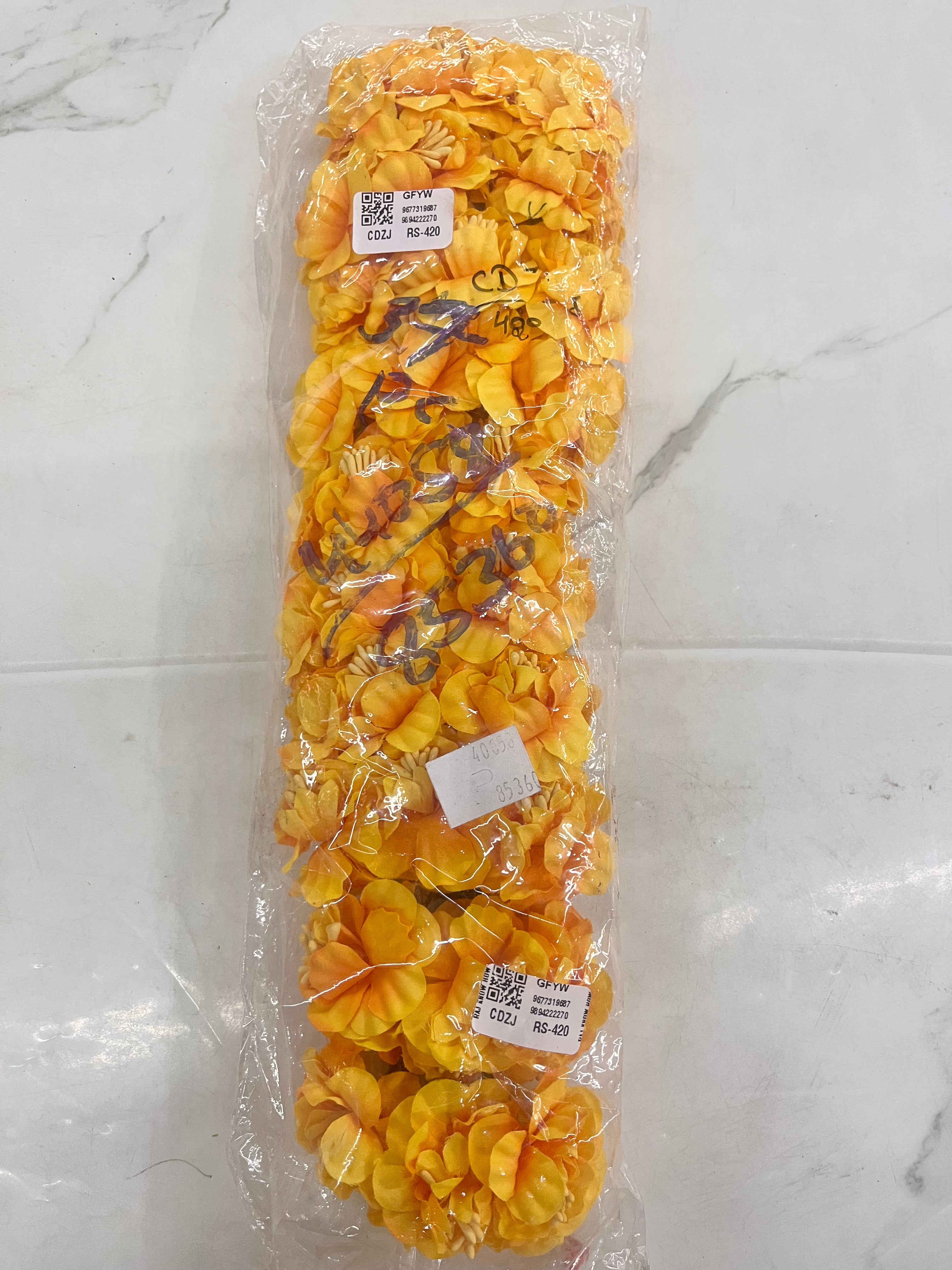 Gulab flower yellow -GFYW 1piece pack