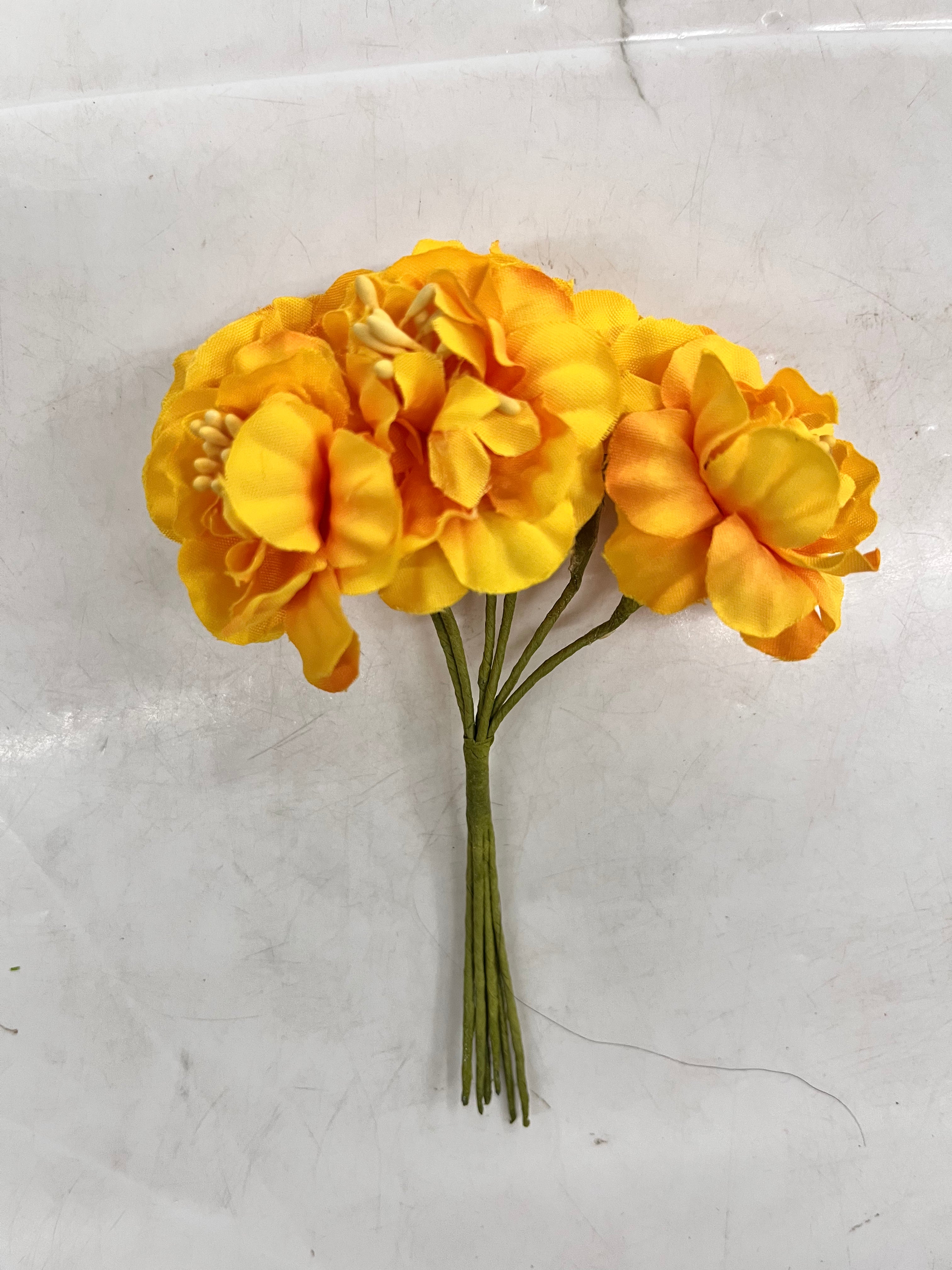 Gulab flower yellow -GFYW 1piece pack