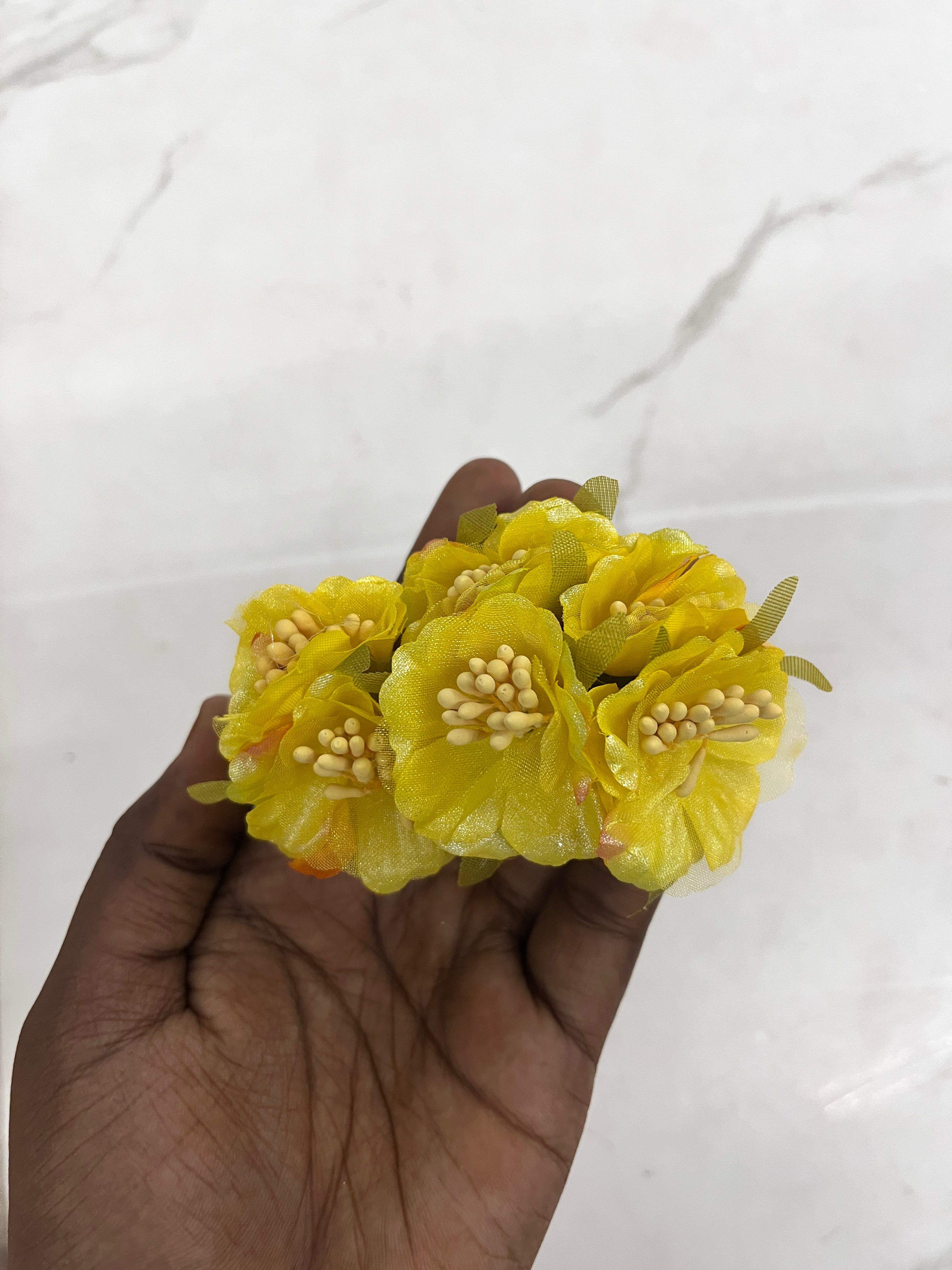 Gulab flower shining yellow -GFSYW 1piece pack