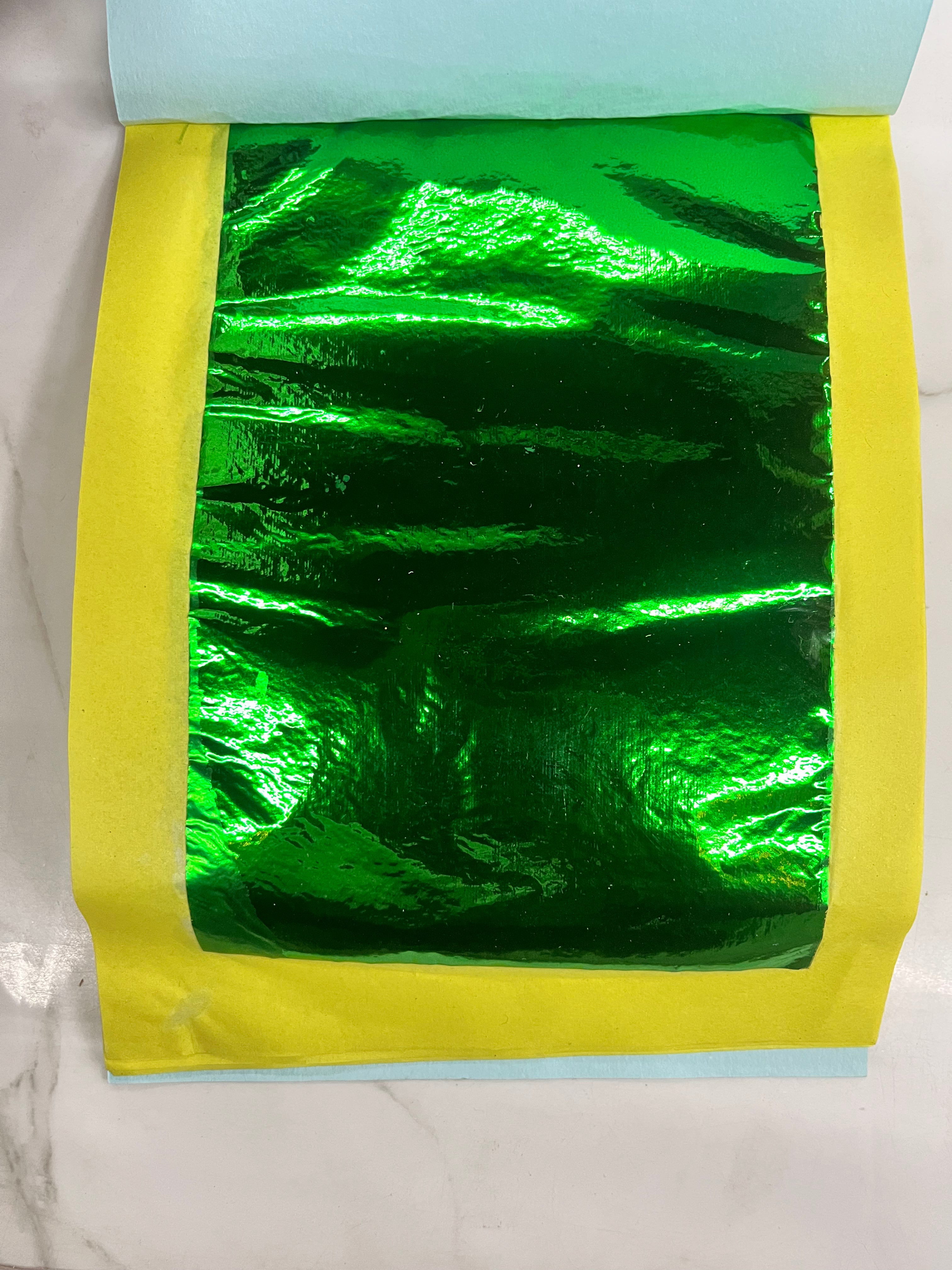 Artificial foil 5.5x8inch 25sheets -assorted colours