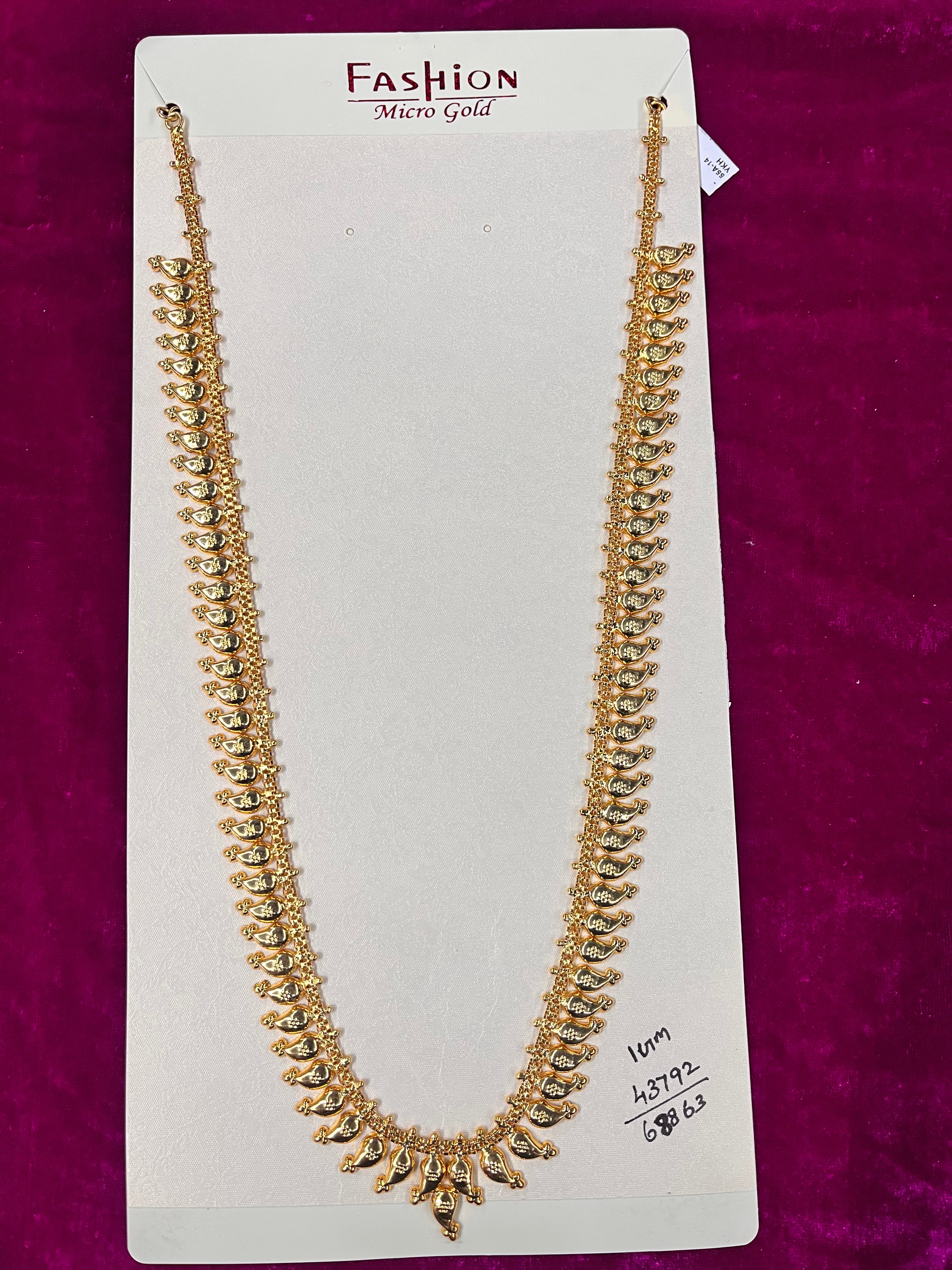 Mango model neck chain 1grm gold  small &medium Goddess jewellery -1piece