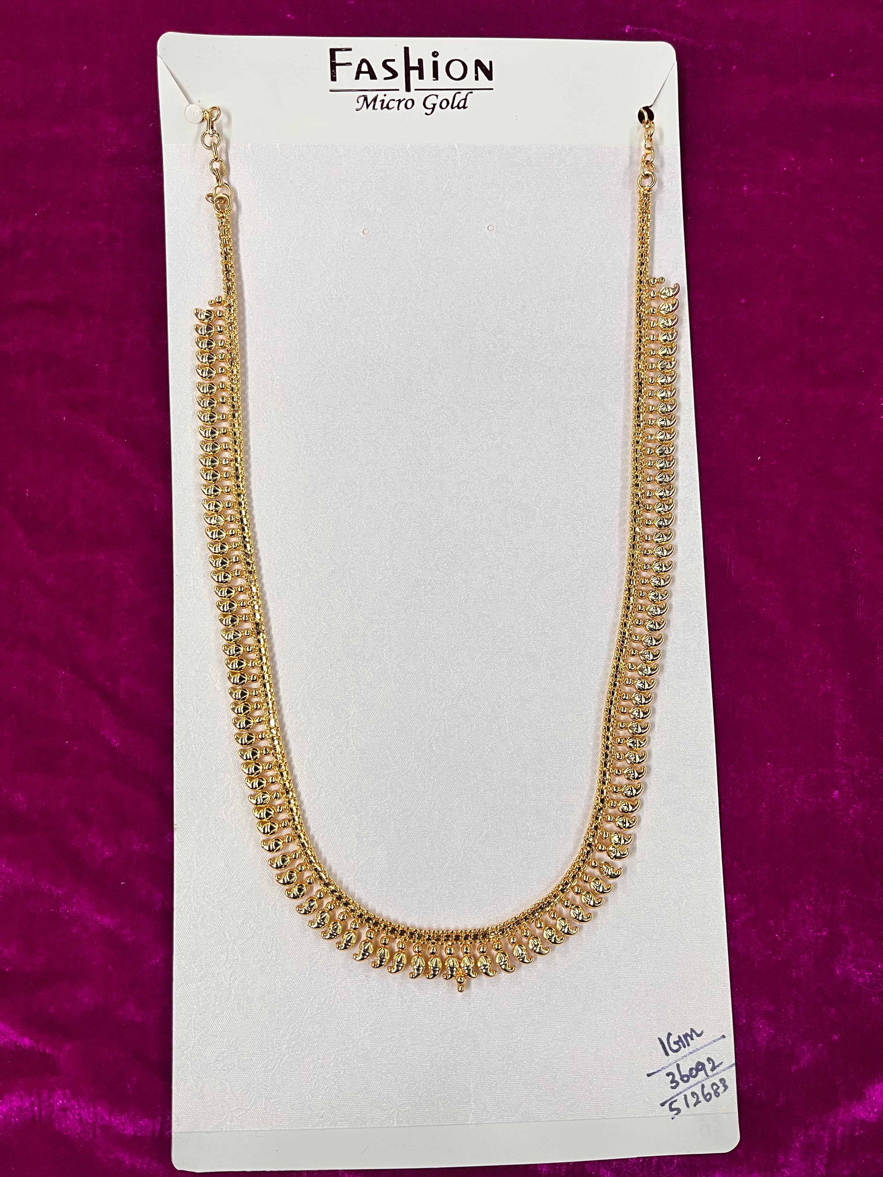 Mango model neck chain 1grm gold  small &medium Goddess jewellery -1piece
