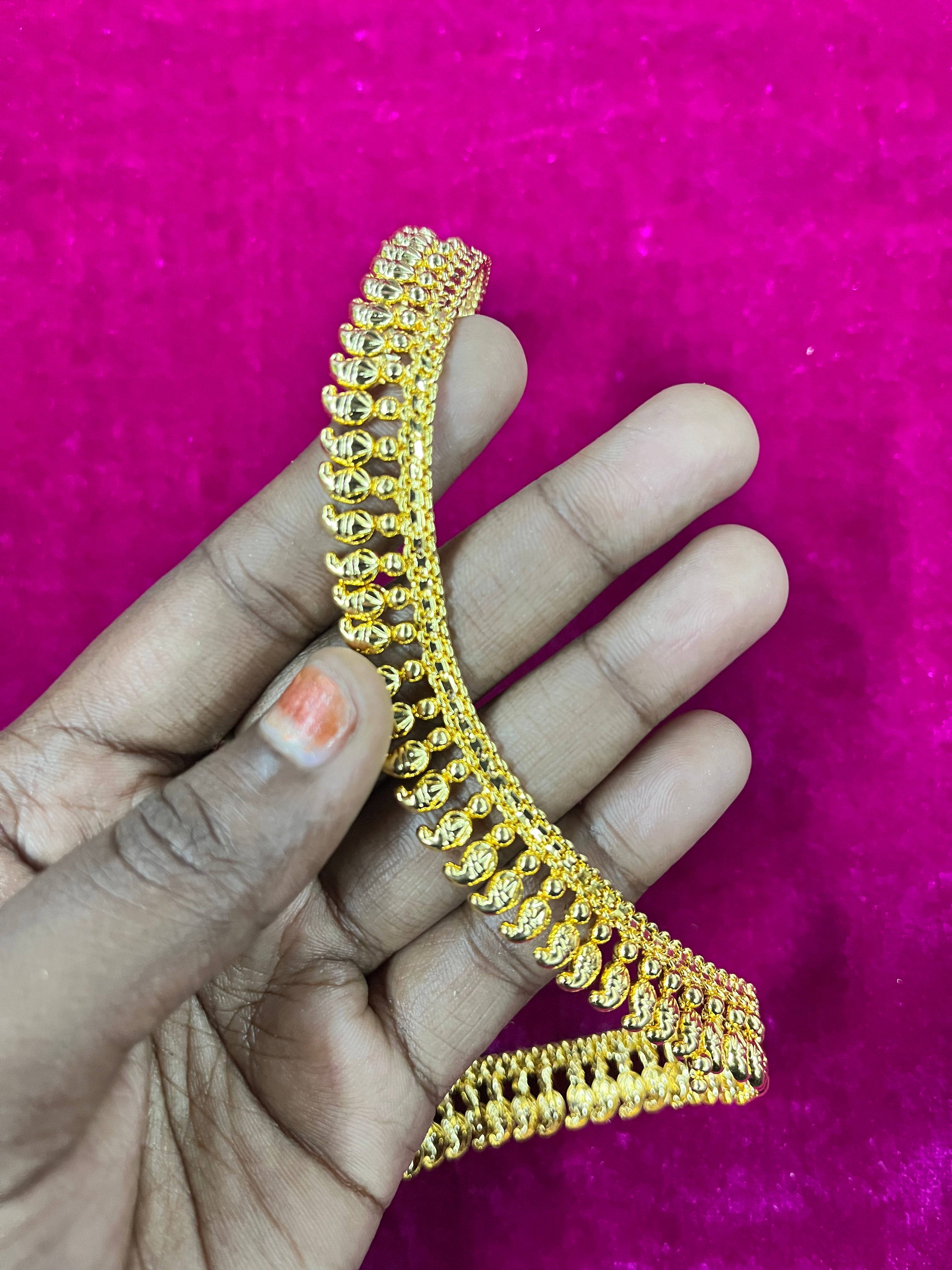 Mango model neck chain 1grm gold  small &medium Goddess jewellery -1piece