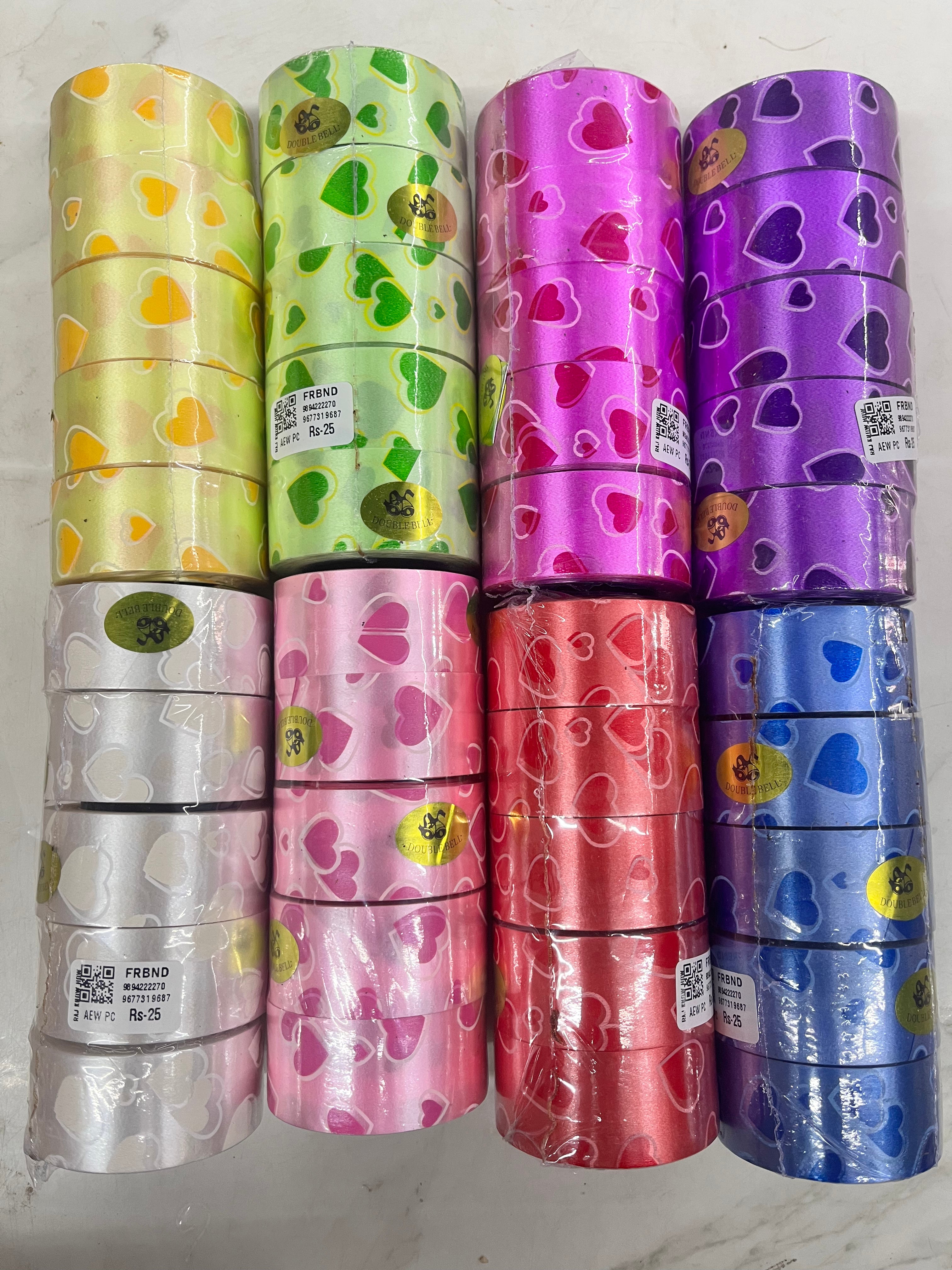 Frill ribbon design-FRBND assorted colours &design