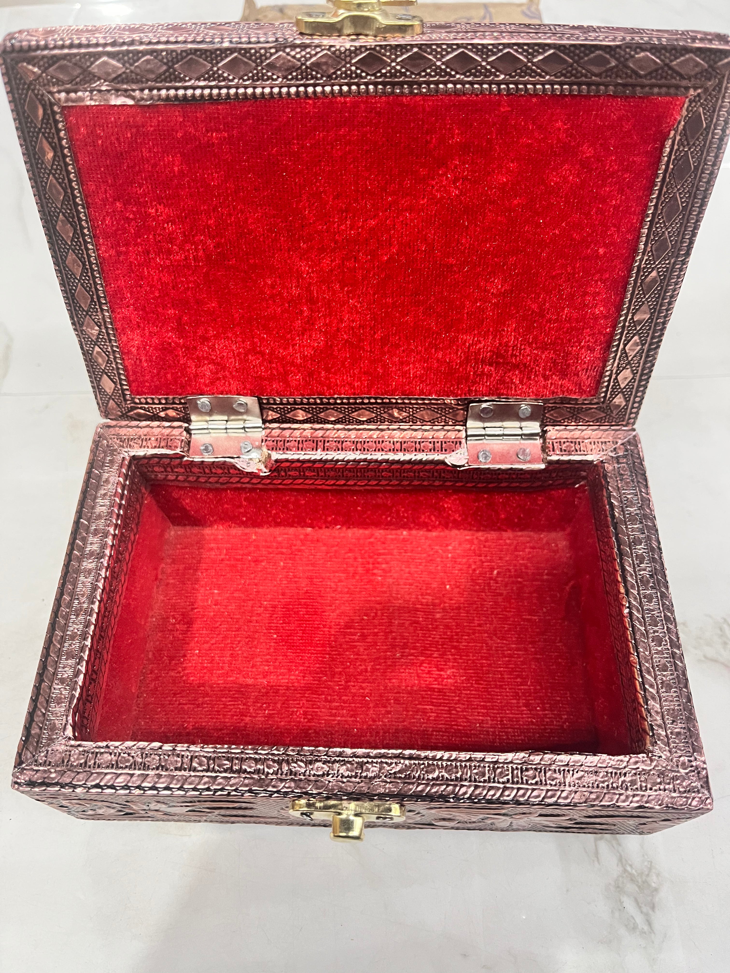 Elephant meenakari box 4x6 -EMB2. 1piece