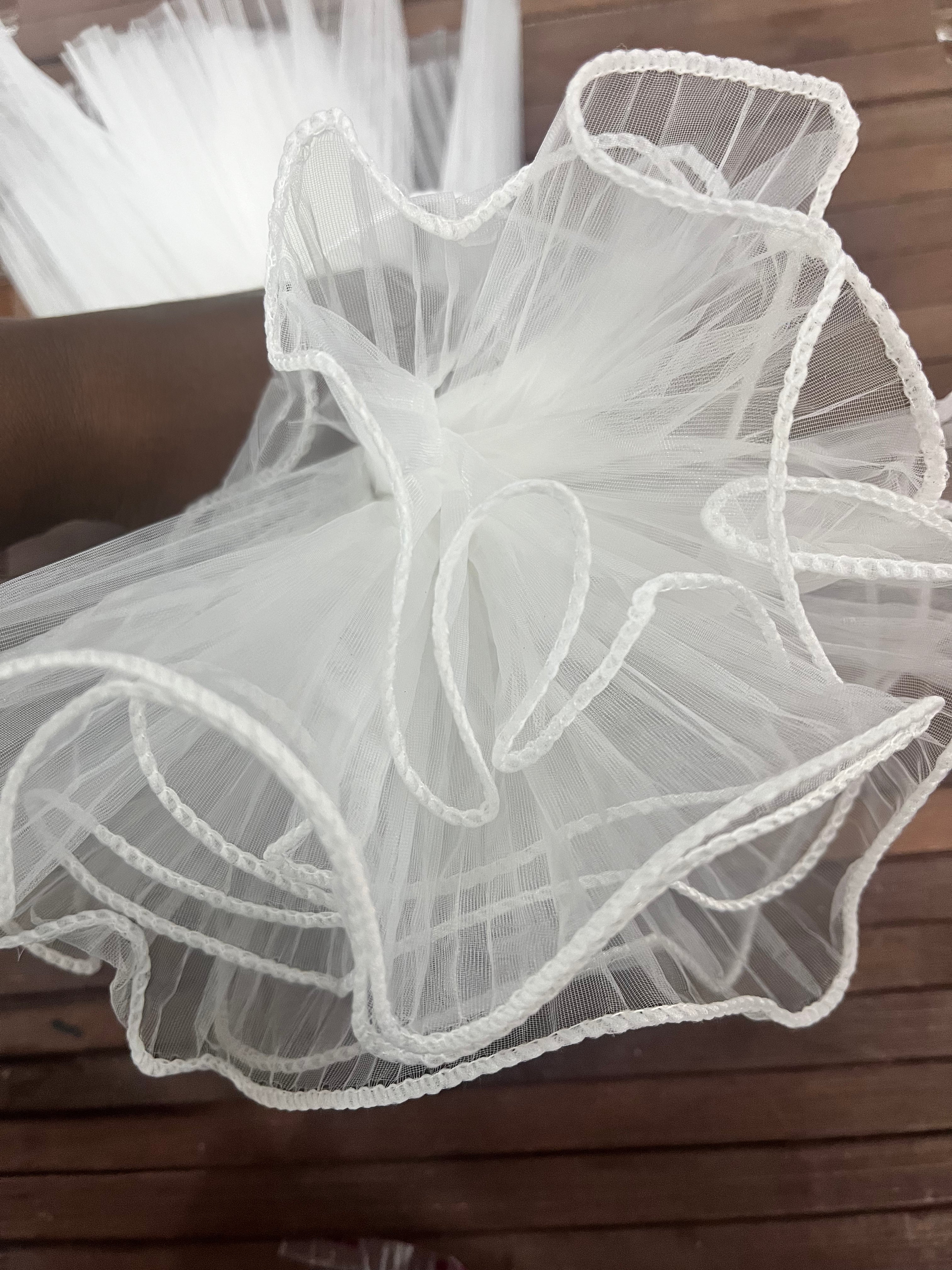 BOUQUET WARPING MASH -BWMSH White &Light orange 1piece pack