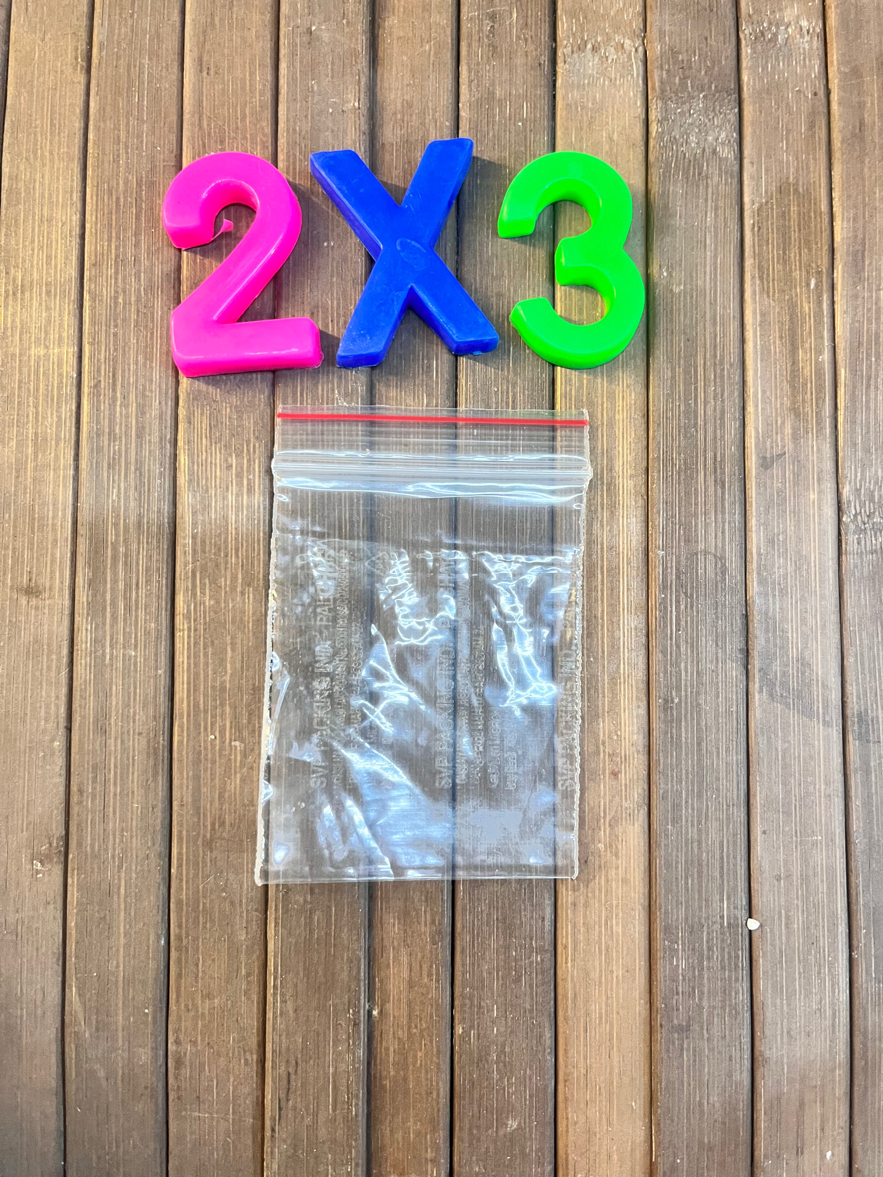 Plastic zip lock bag-100pc pack assorted 3-1pack