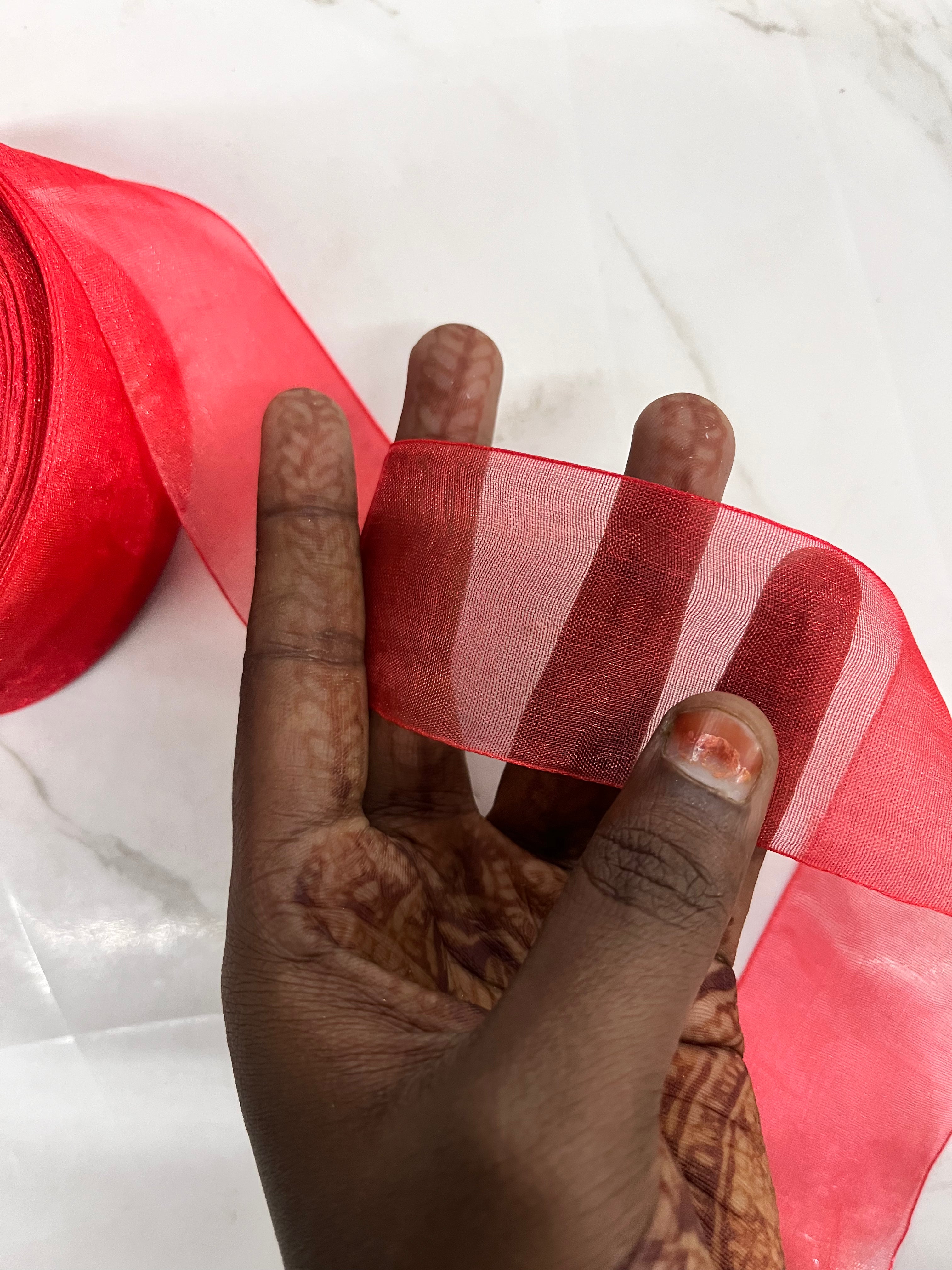 Organza Ribbon 1.5inch 10 meters -Assorted colours
