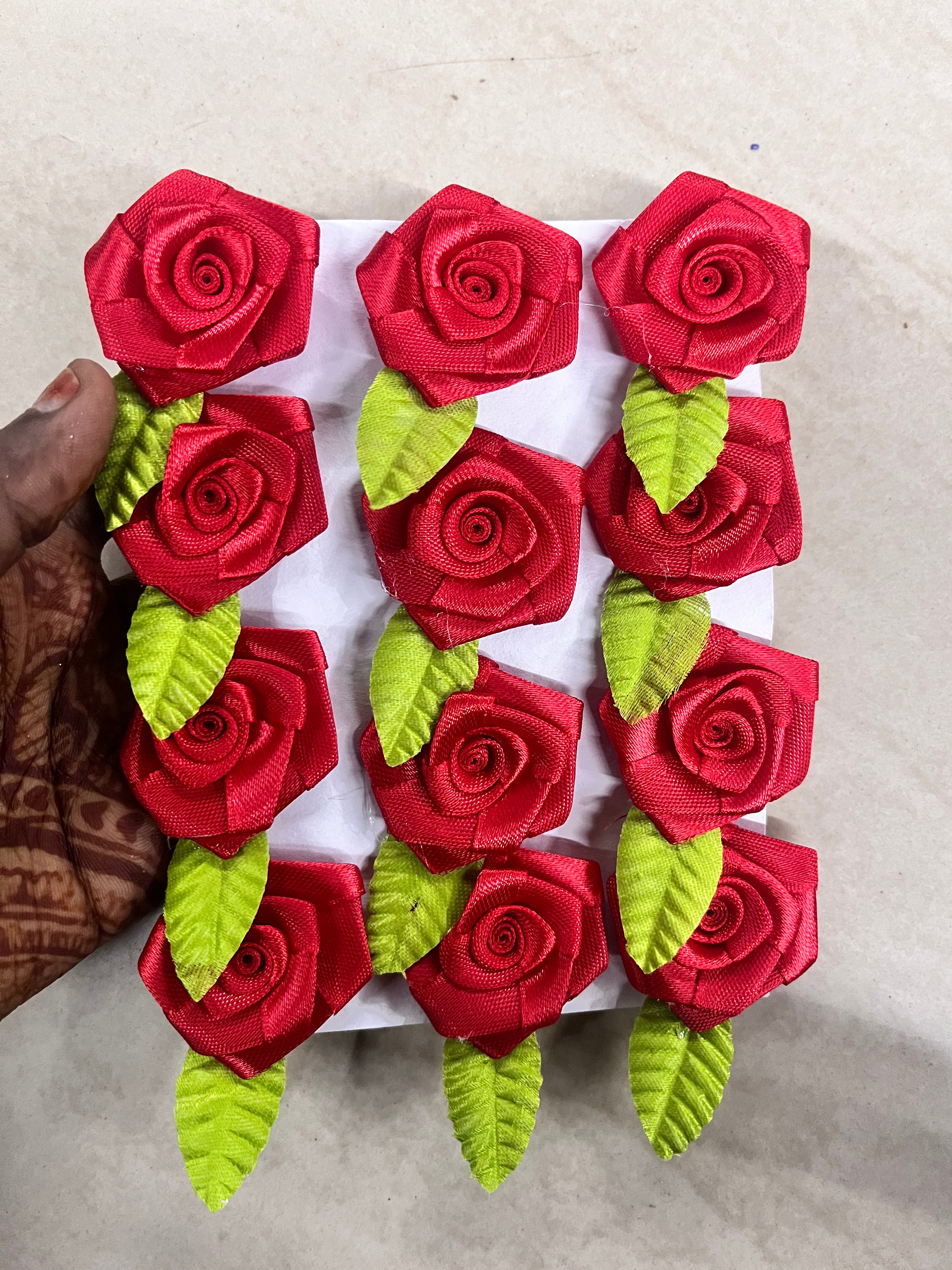 Red Satin Flower -SFL50