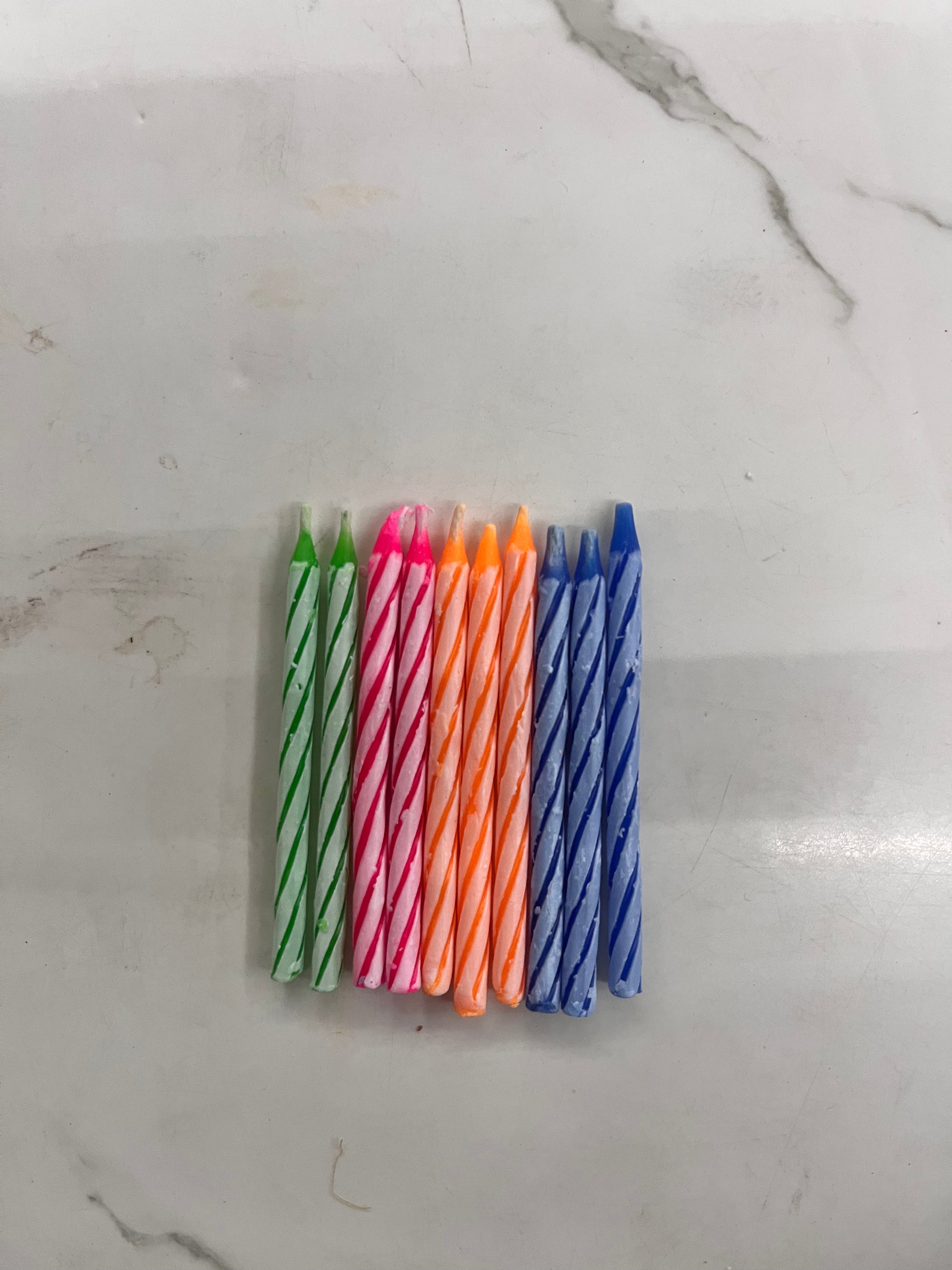 Happy  Birthday candles-1box10pc set- bcmh