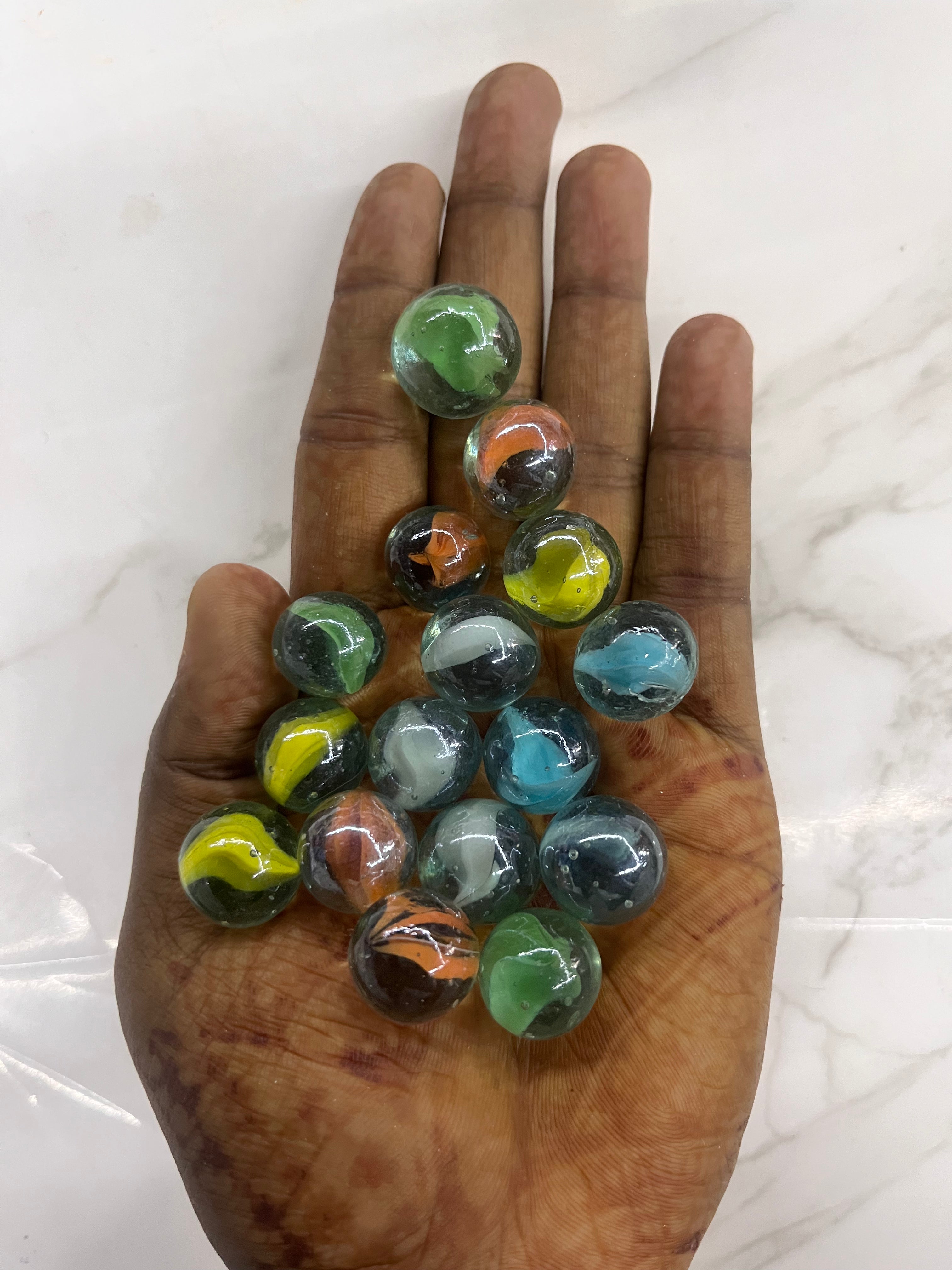 Glass Goli gundu-assorted different size-1pack GGG