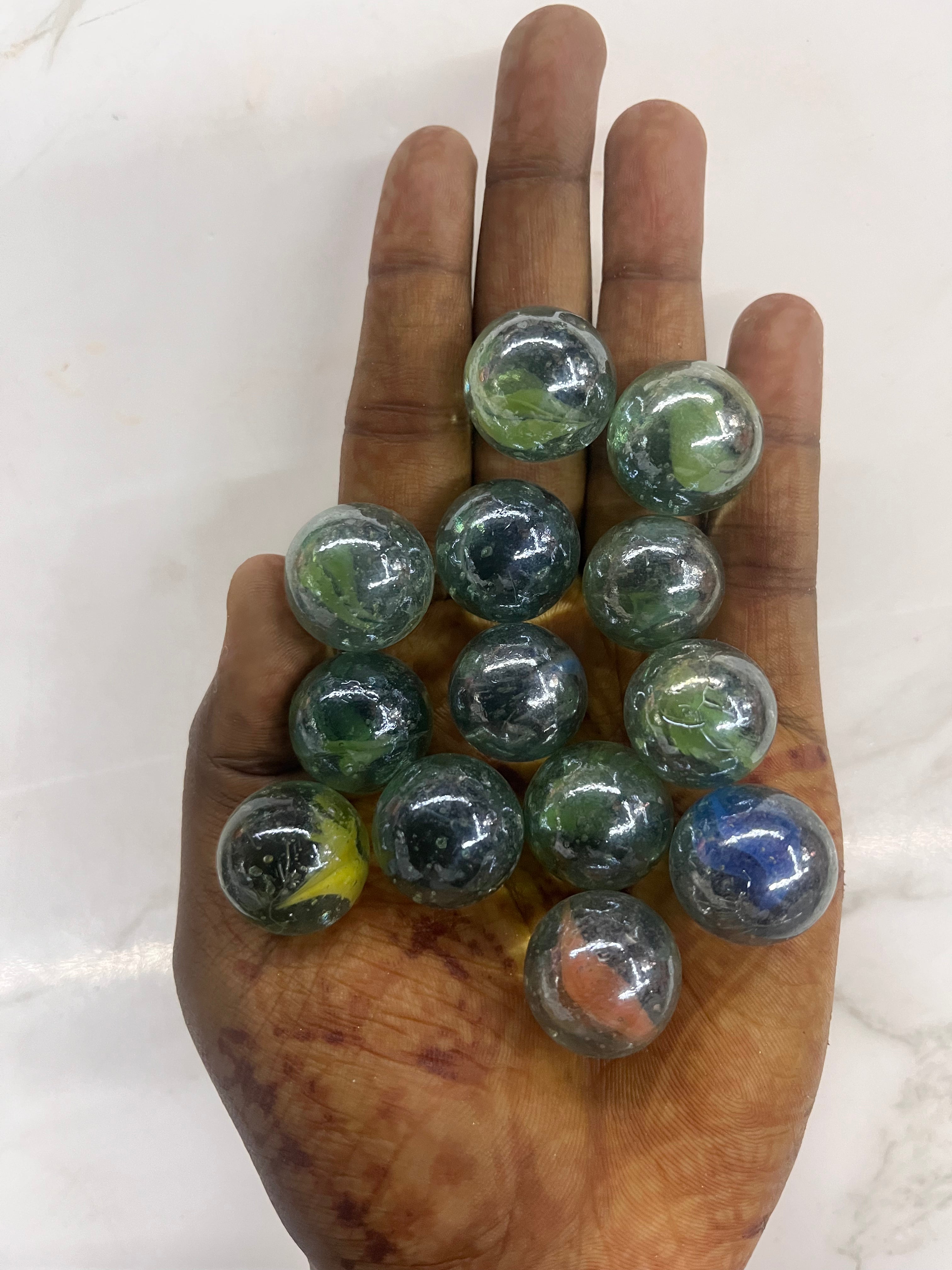 Glass Goli gundu-assorted different size-1pack GGG