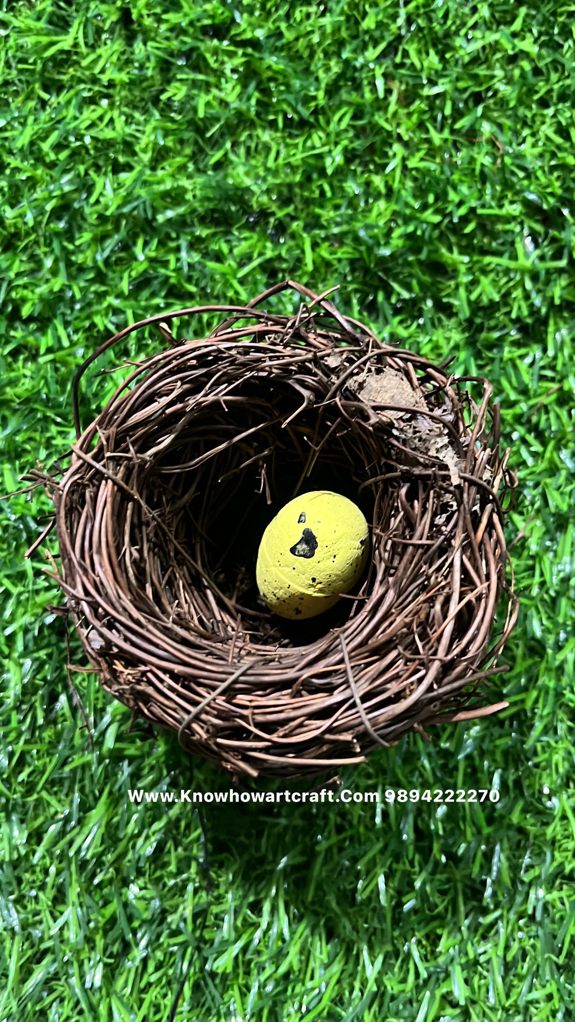 Natural wooden nest