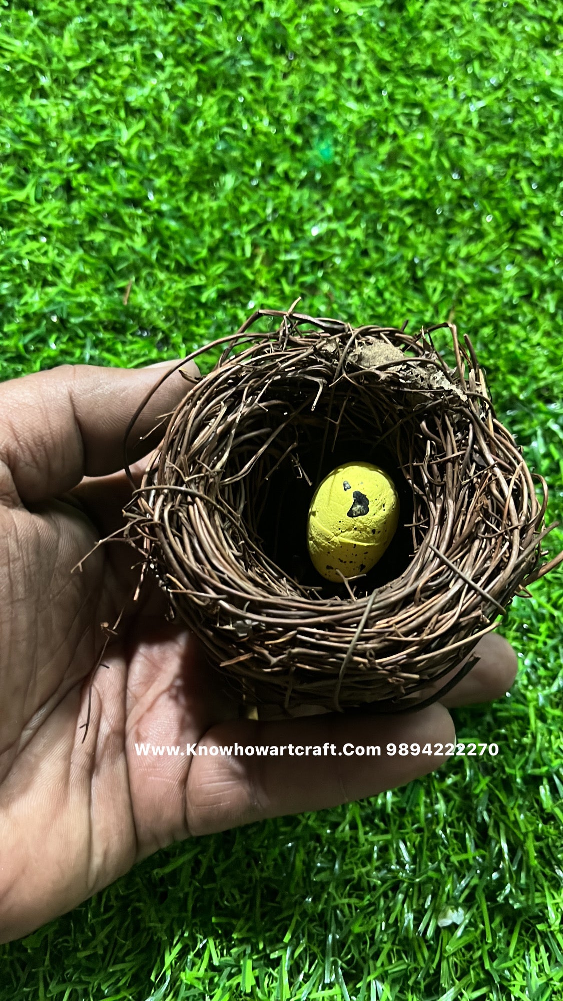 Natural wooden nest