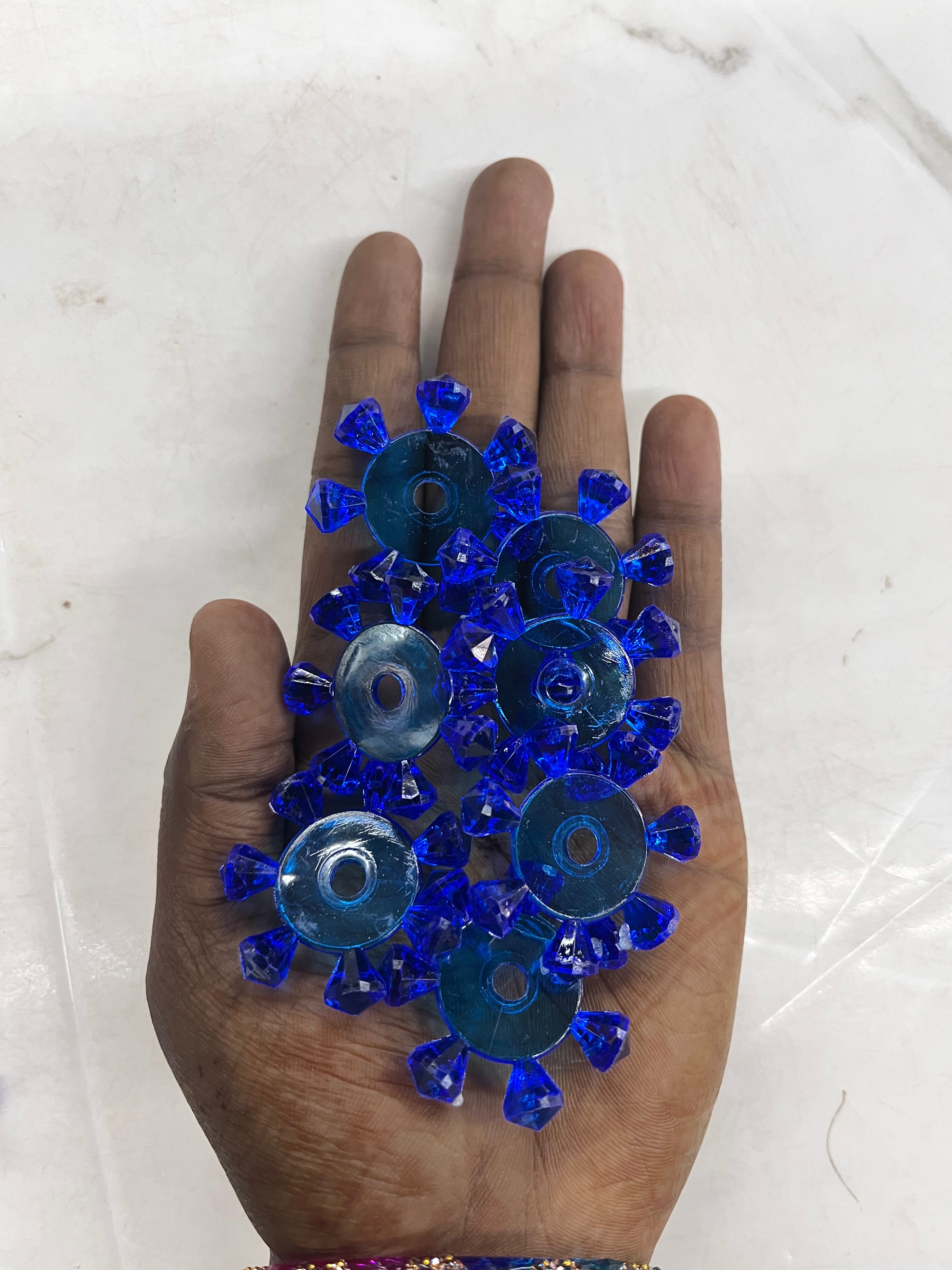 Chakri beads -assorted colours 100g pack