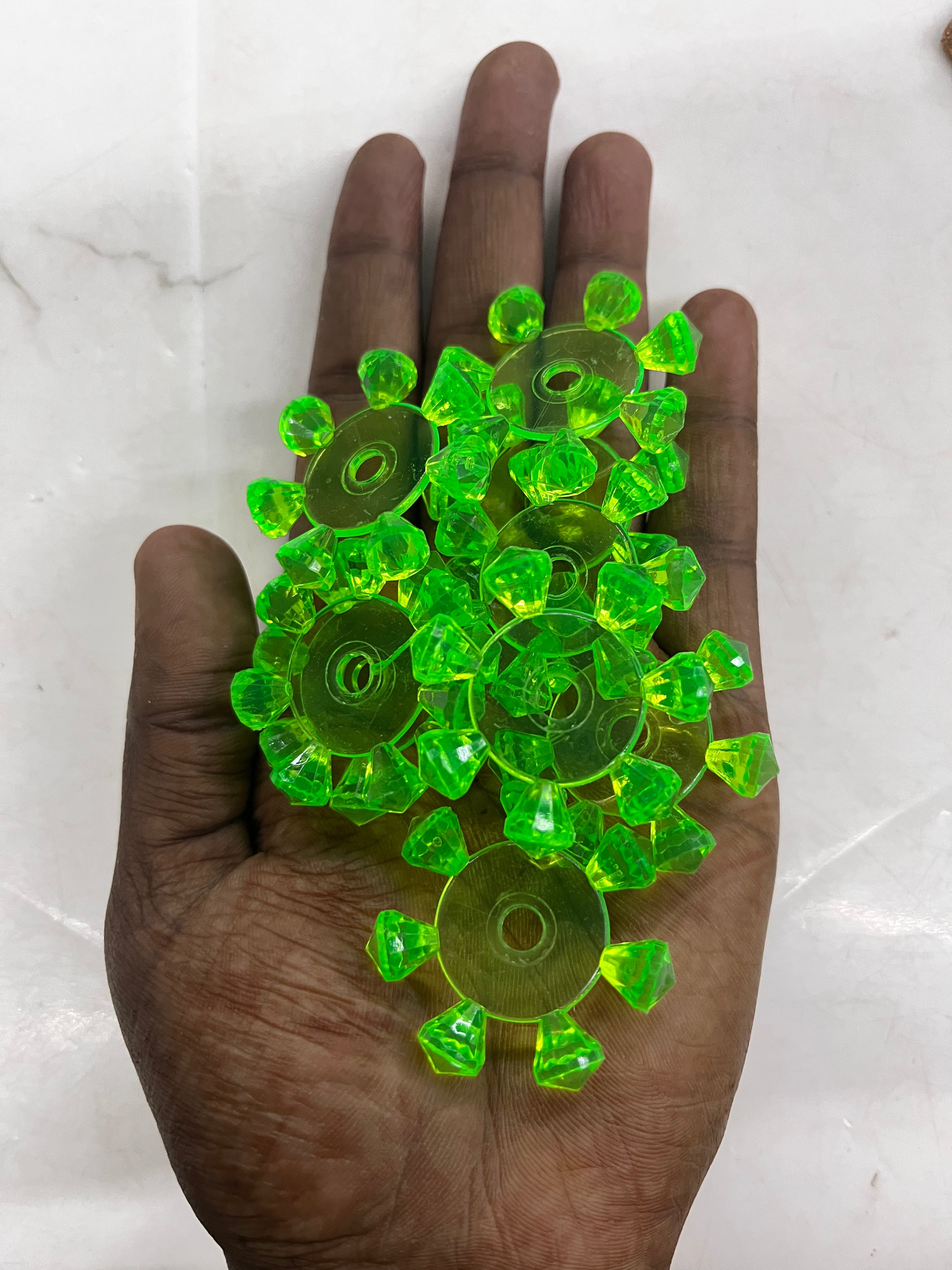 Chakri beads -assorted colours 100g pack