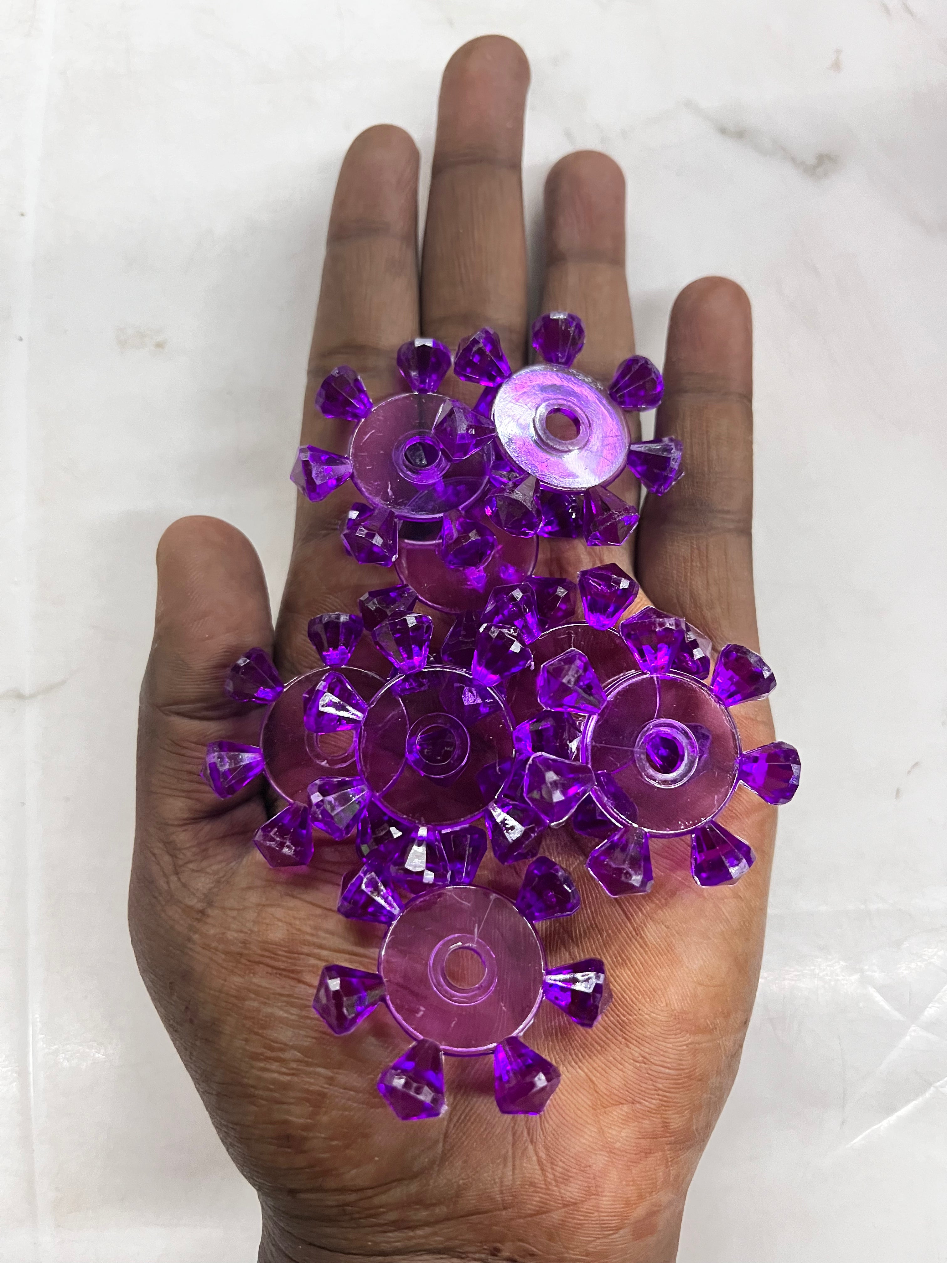 Chakri beads -assorted colours 100g pack