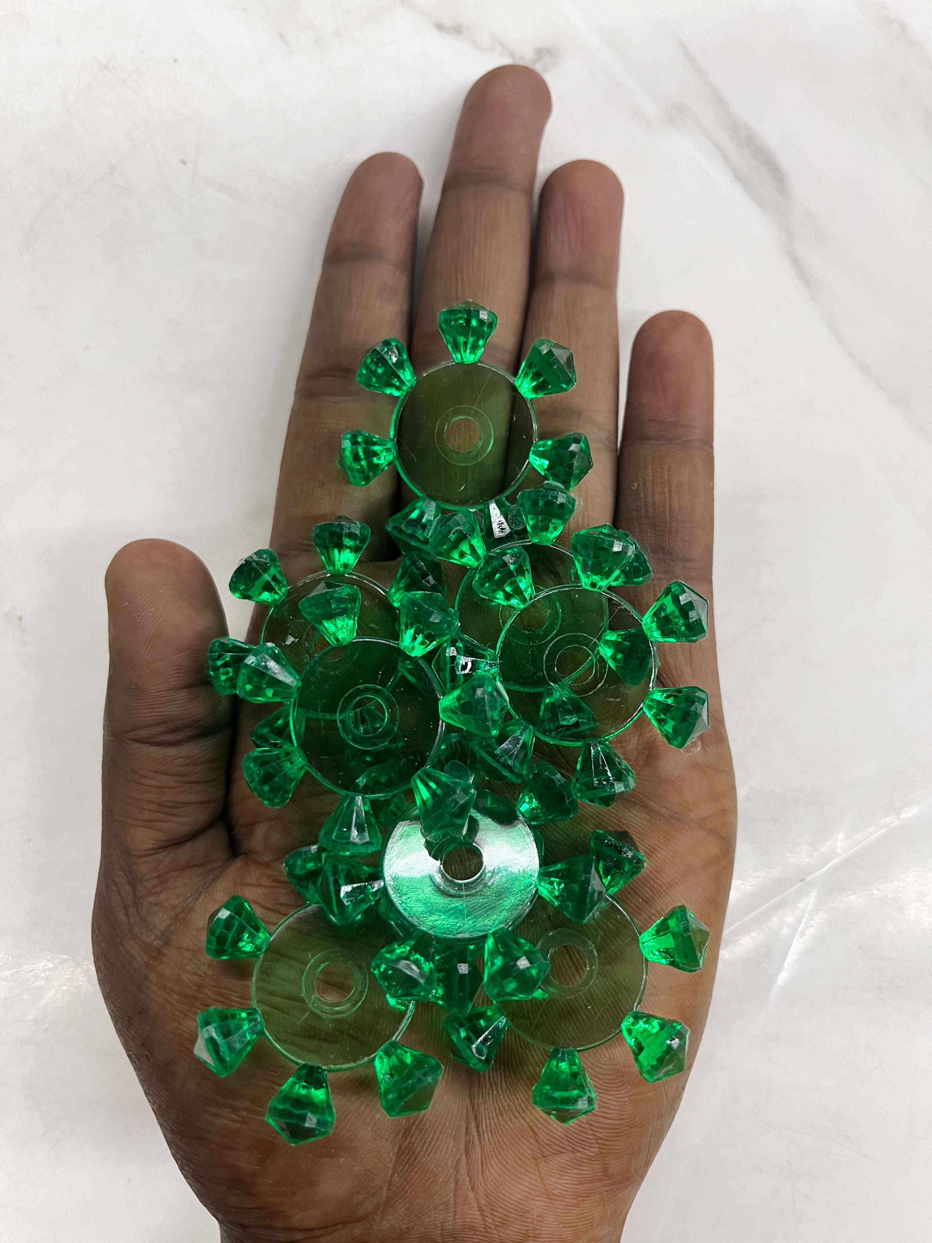 Chakri beads -assorted colours 100g pack