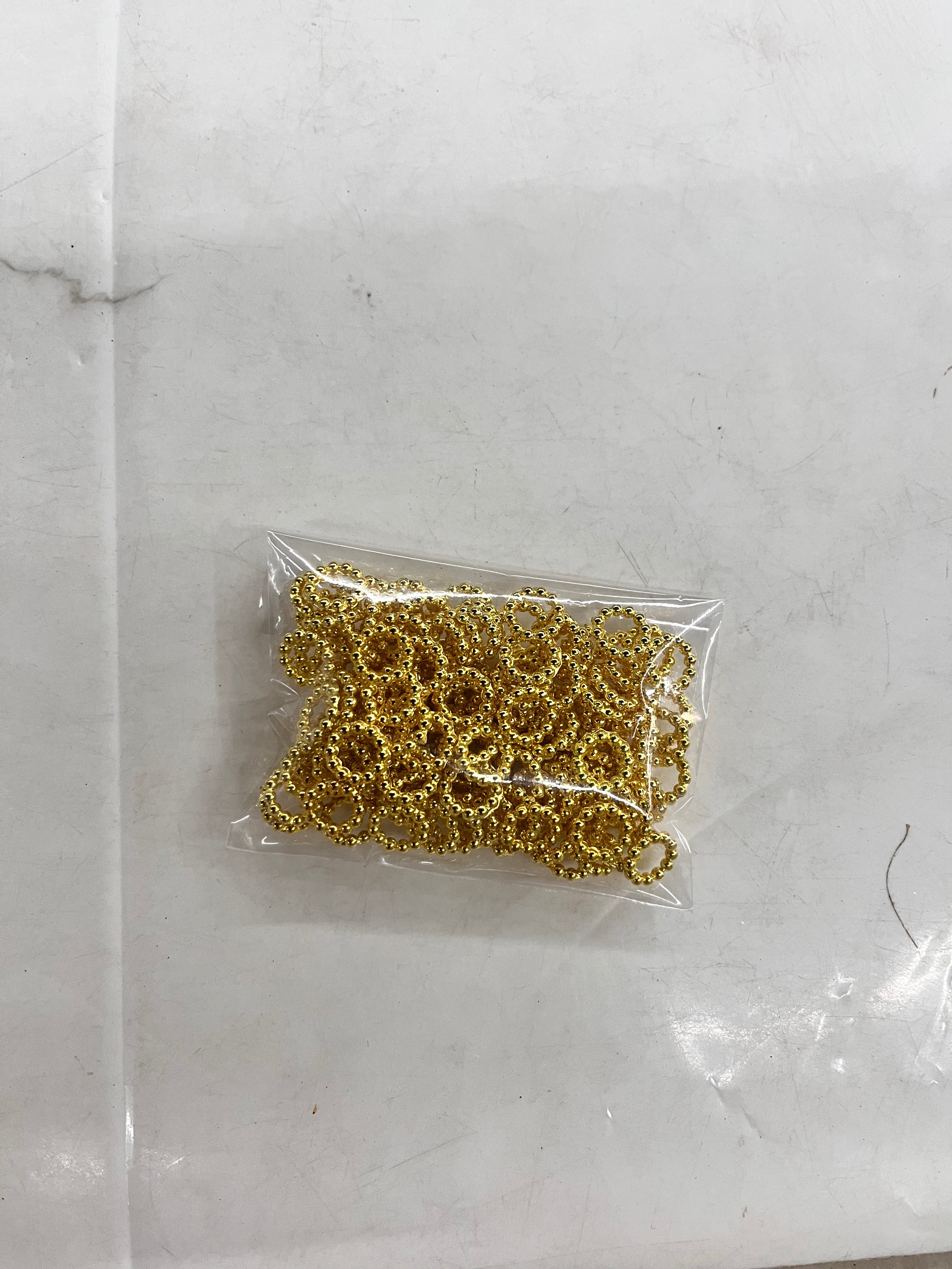 Gold plastic rings with stripes more than 25pcs -25g pack