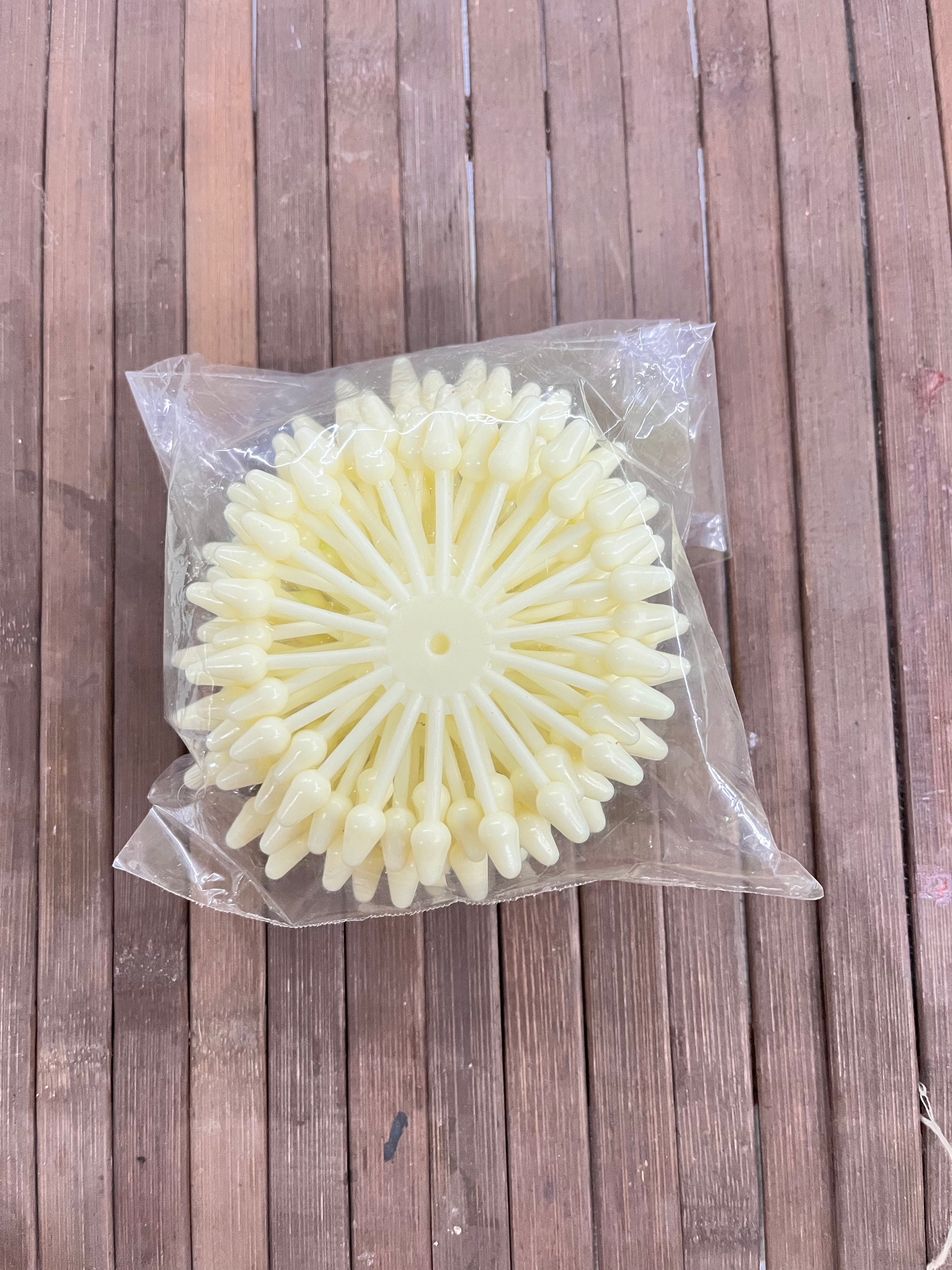 Acrylic plastic Artificial jasmine beads for jewelry making 100g in a pack