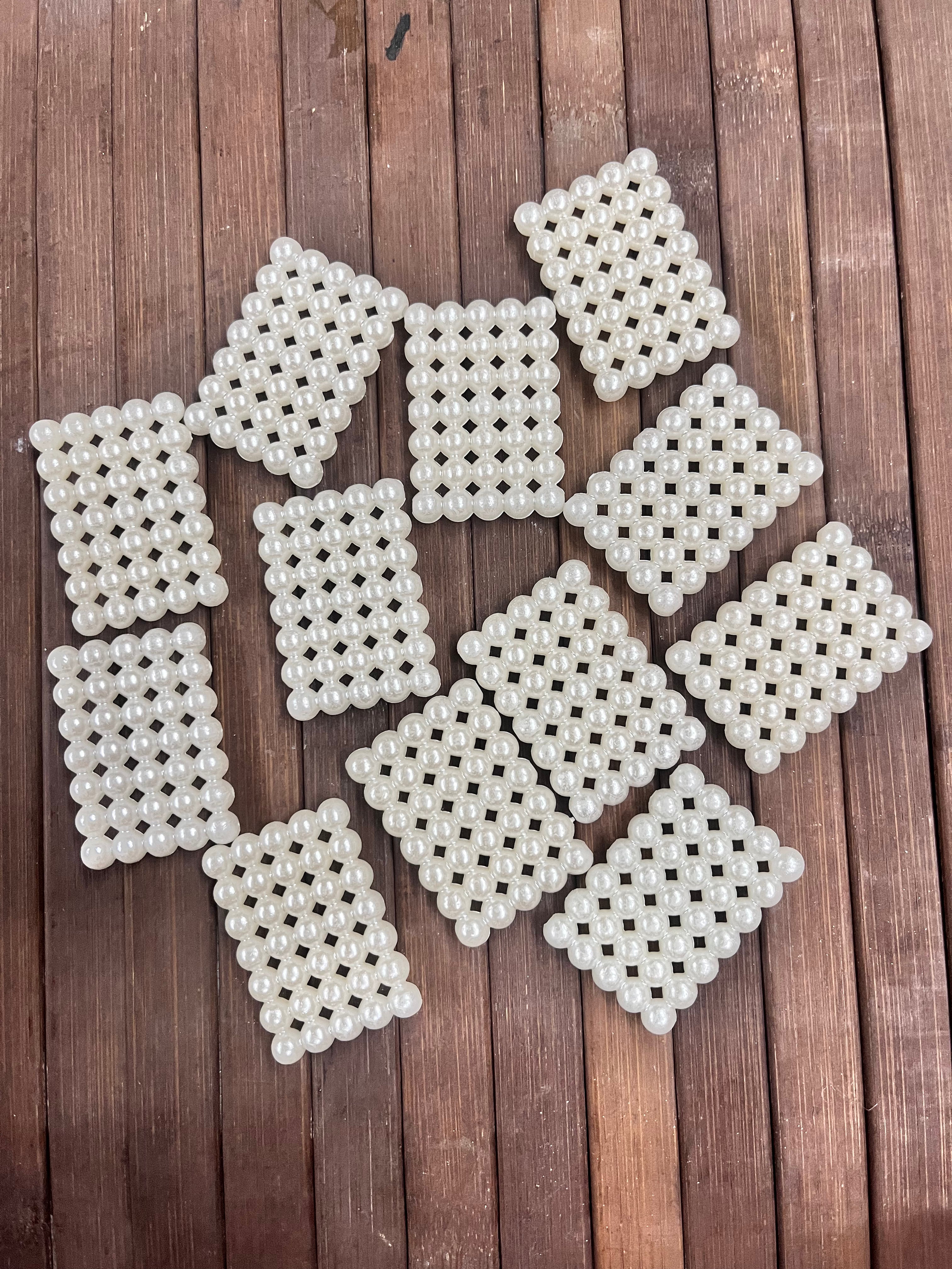 Rectangle window pearl beads-50g pack