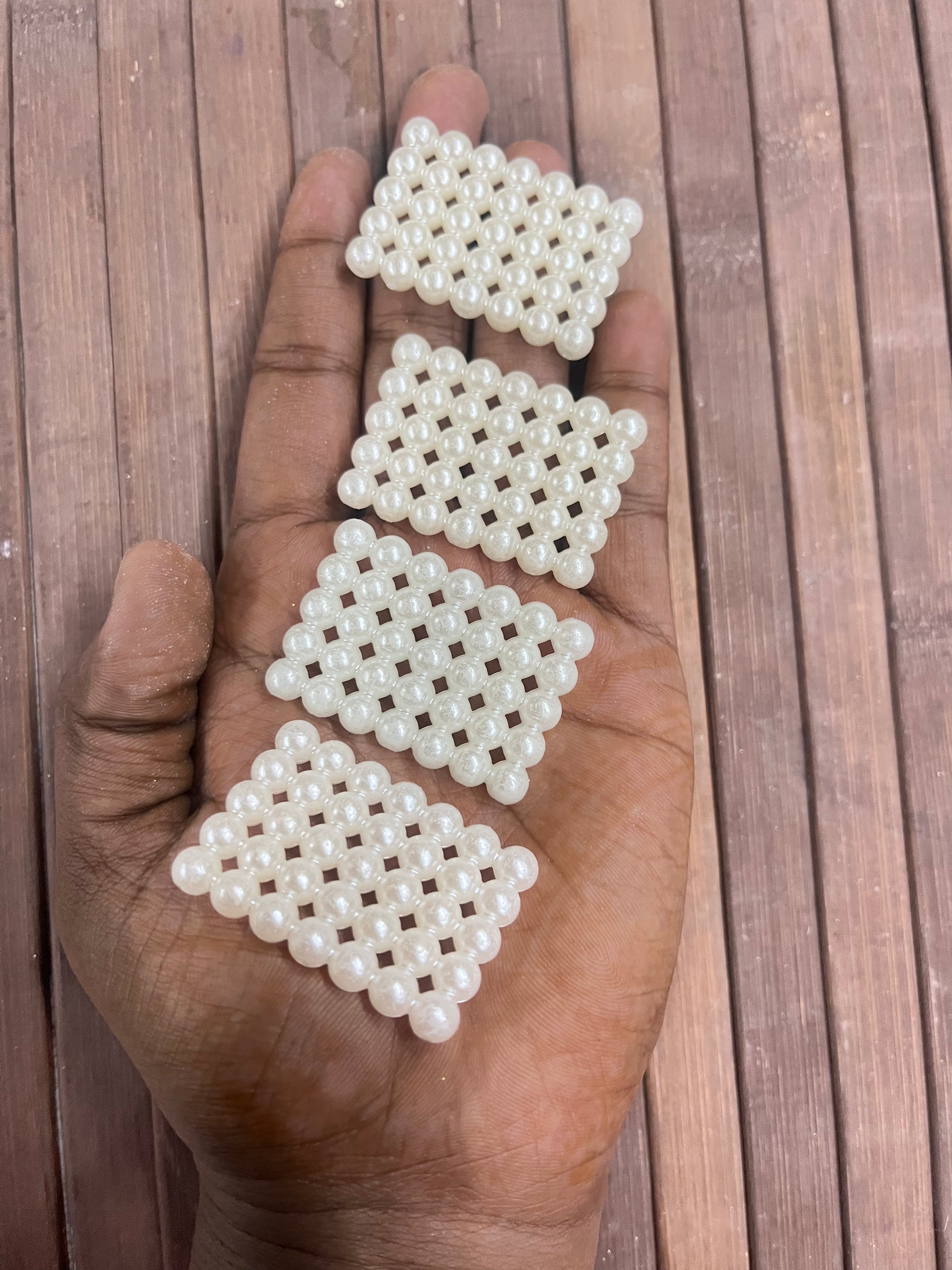 Rectangle window pearl beads-50g pack