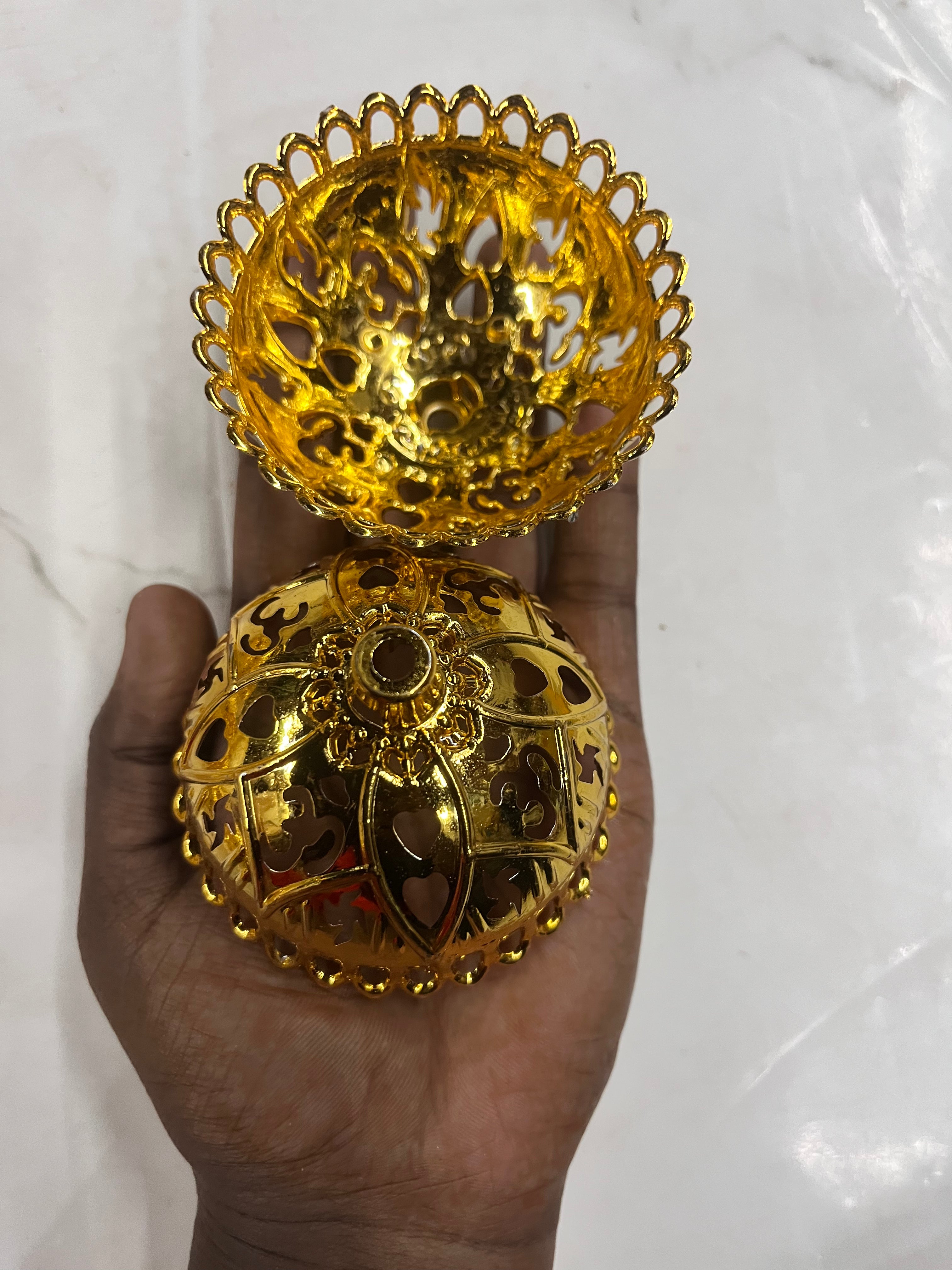 Golden plastic head cap big size-4piece pack