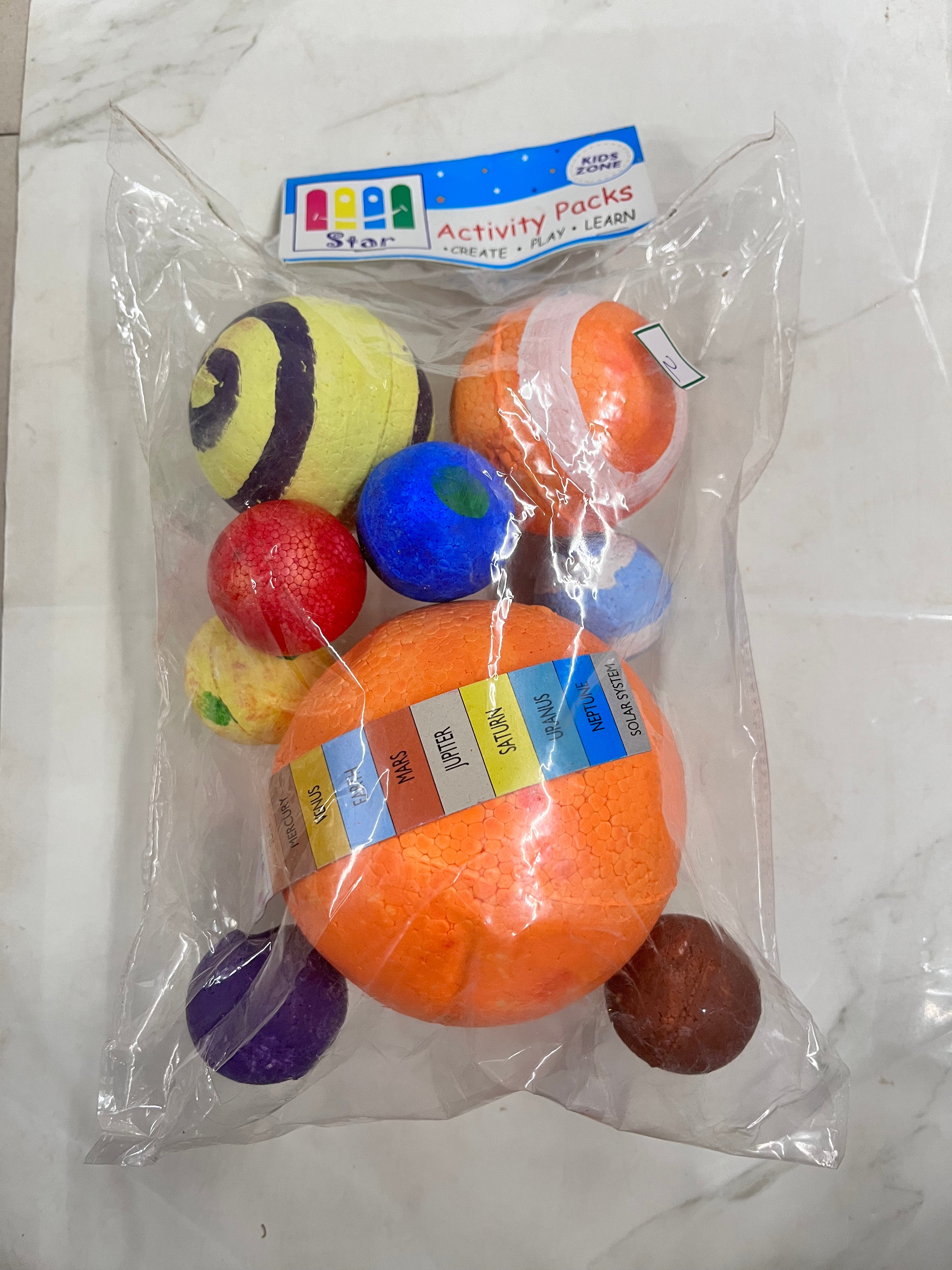 Solar system thermocol coloured-SSTC 1pack