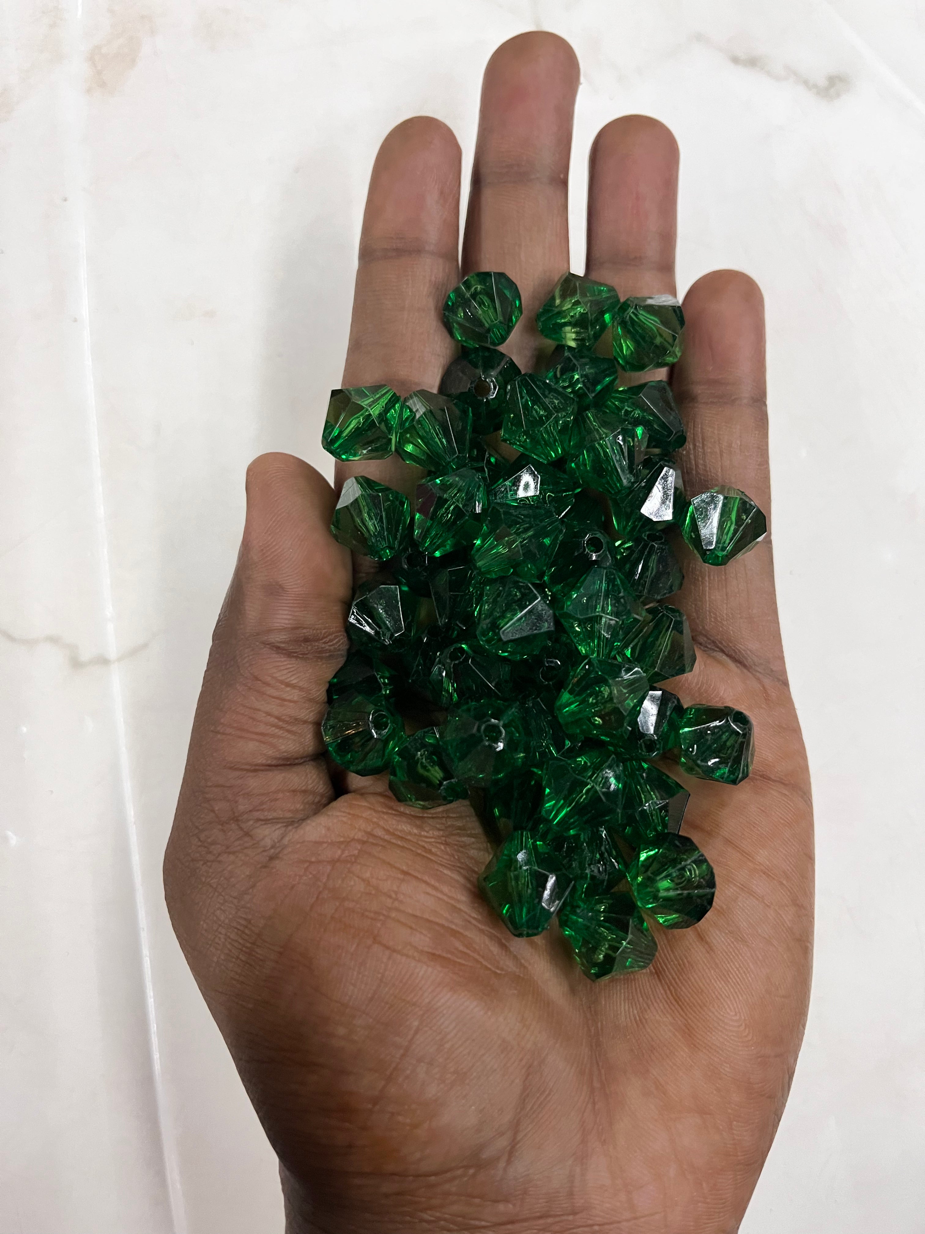Acrylic plastic diamond thoran  beads 100g pack