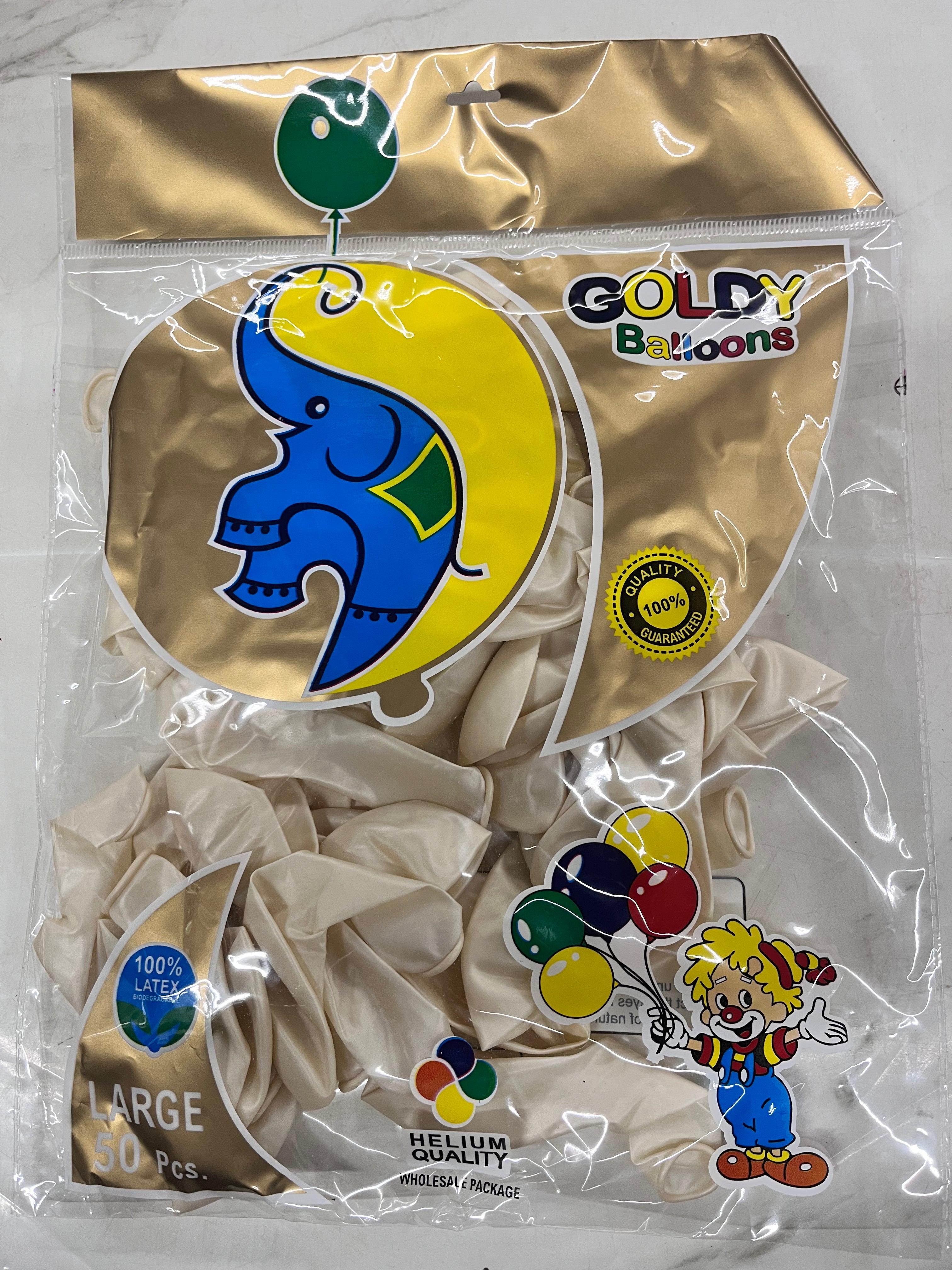 Metallic balloons 50 pcs single colours-1pack