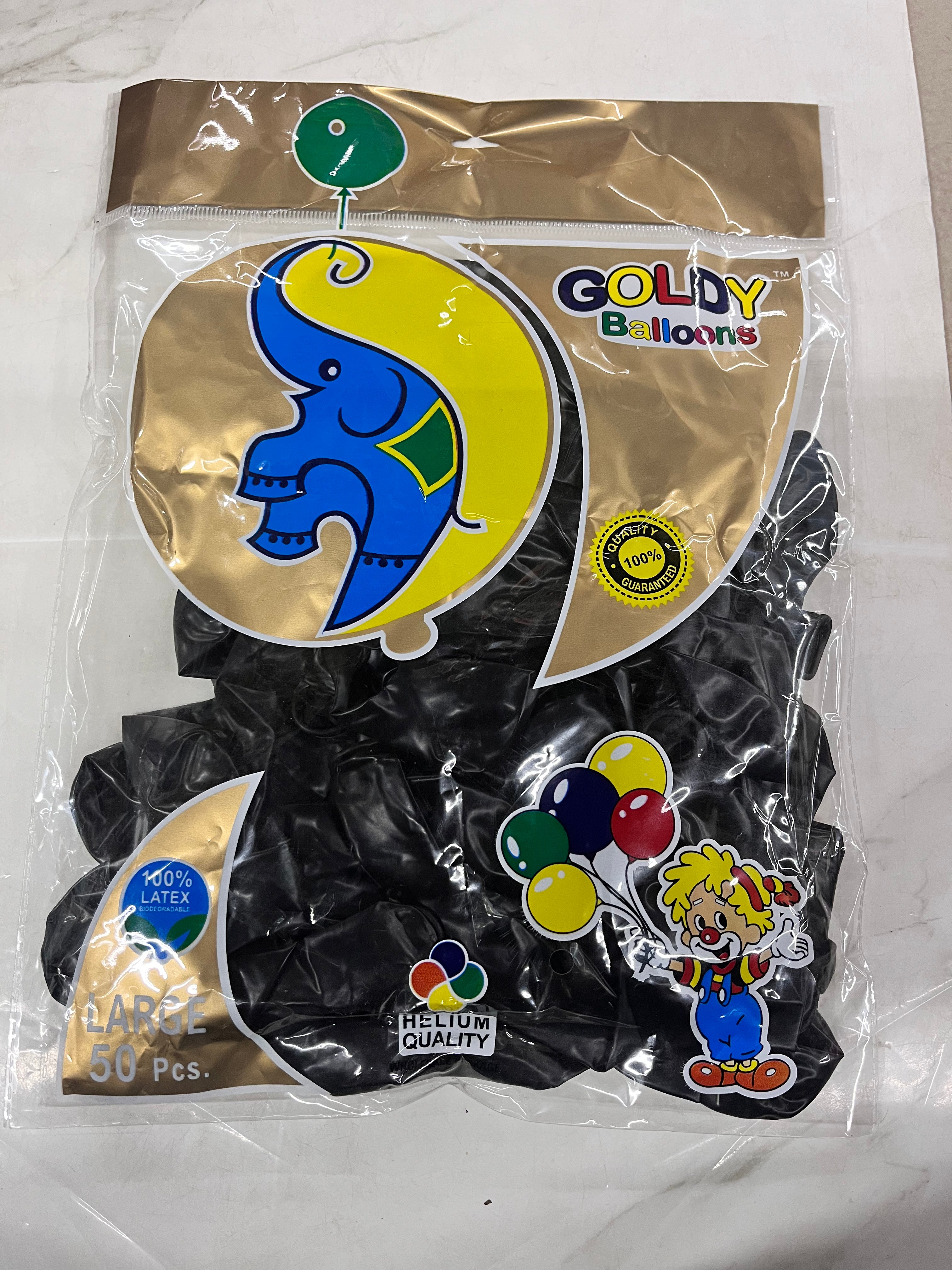 Metallic balloons 50 pcs single colours-1pack