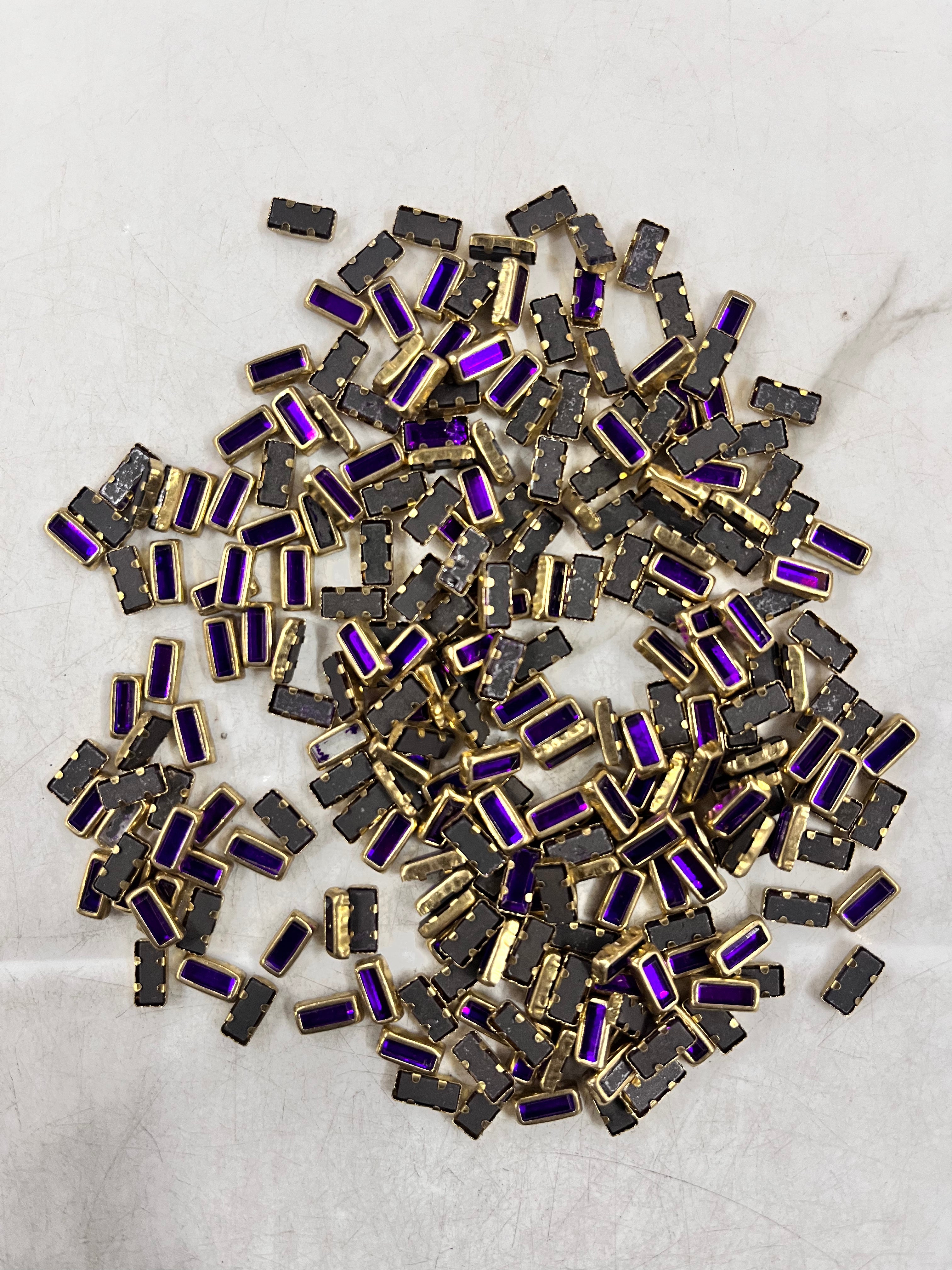 Rectangle frame kundan stone  50g-1pack difference colours available -RFKN