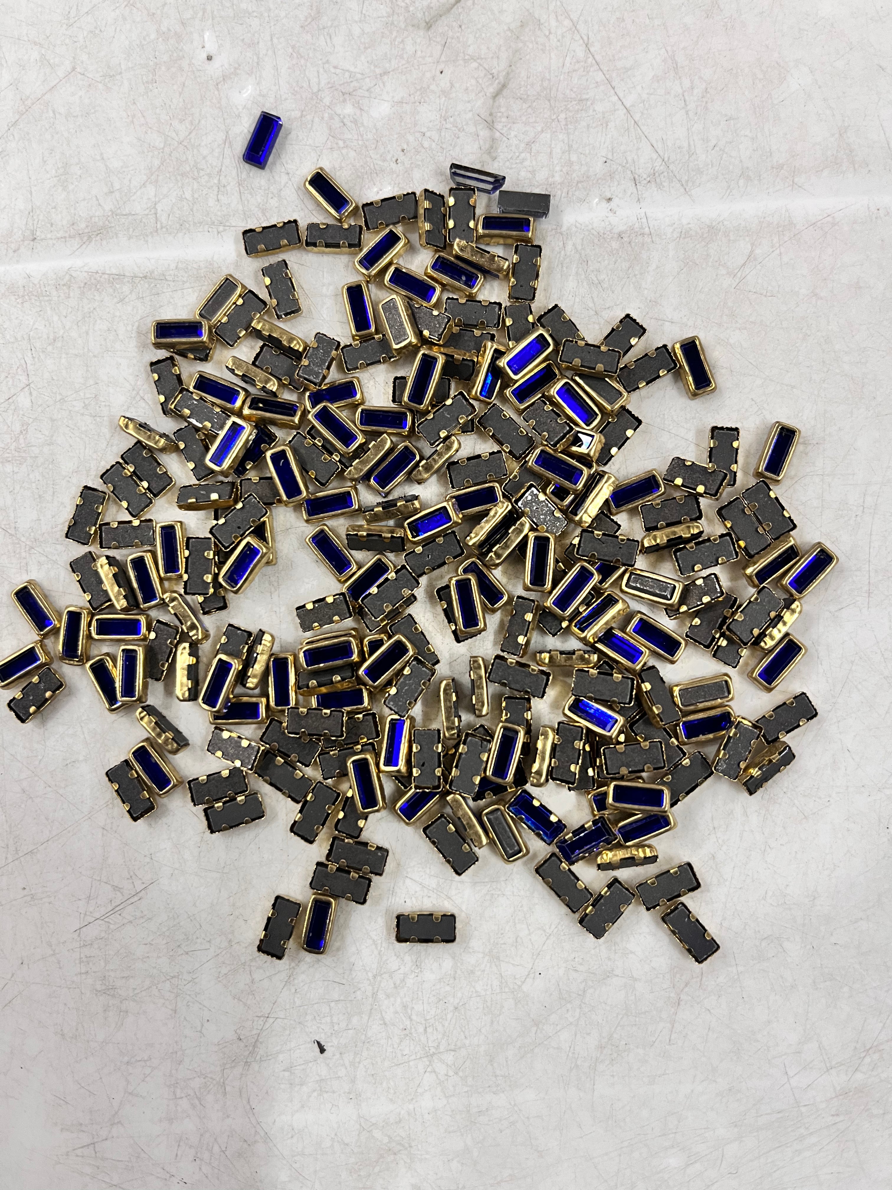 Rectangle frame kundan stone  50g-1pack difference colours available -RFKN