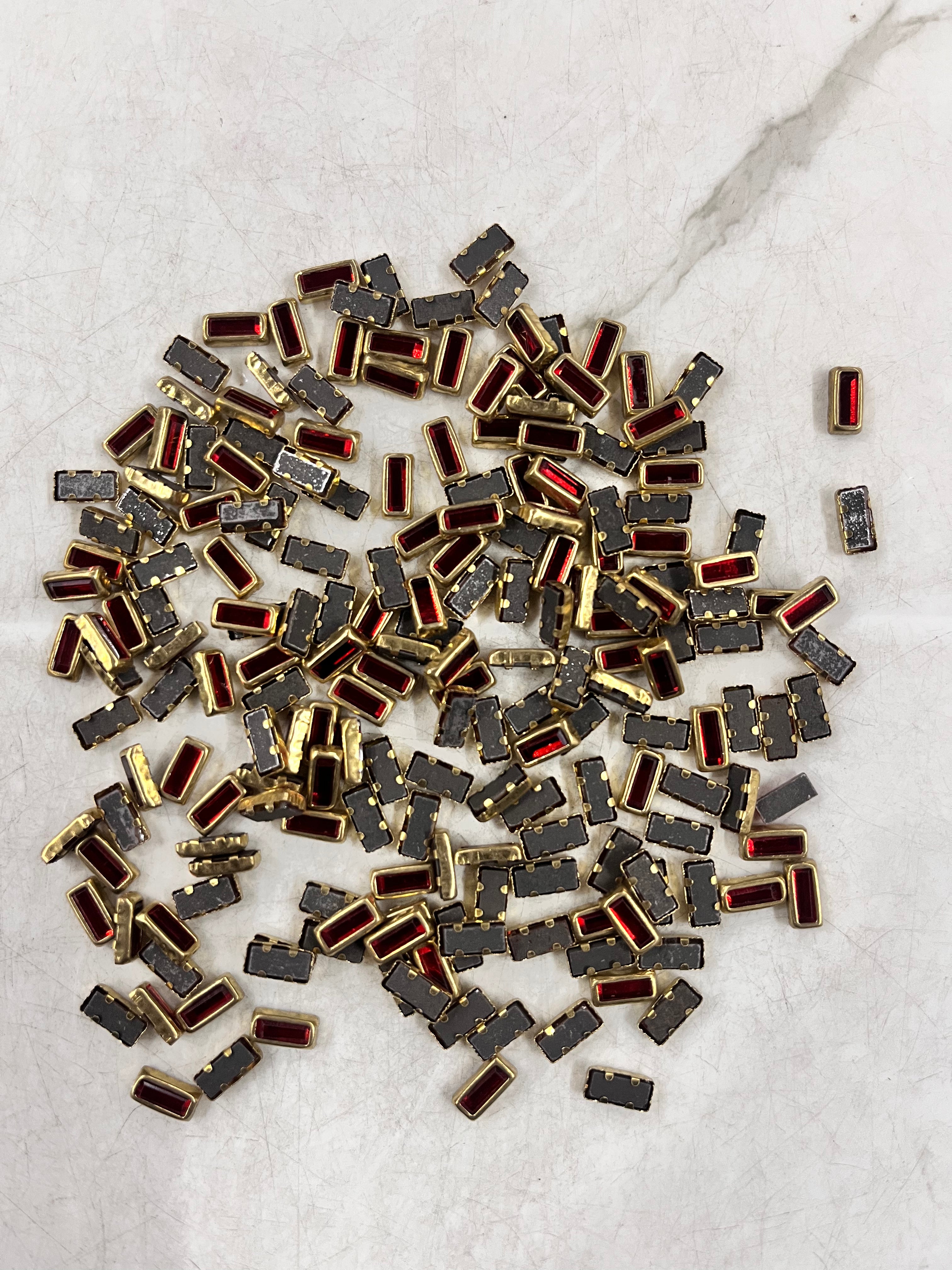Rectangle frame kundan stone  50g-1pack difference colours available -RFKN