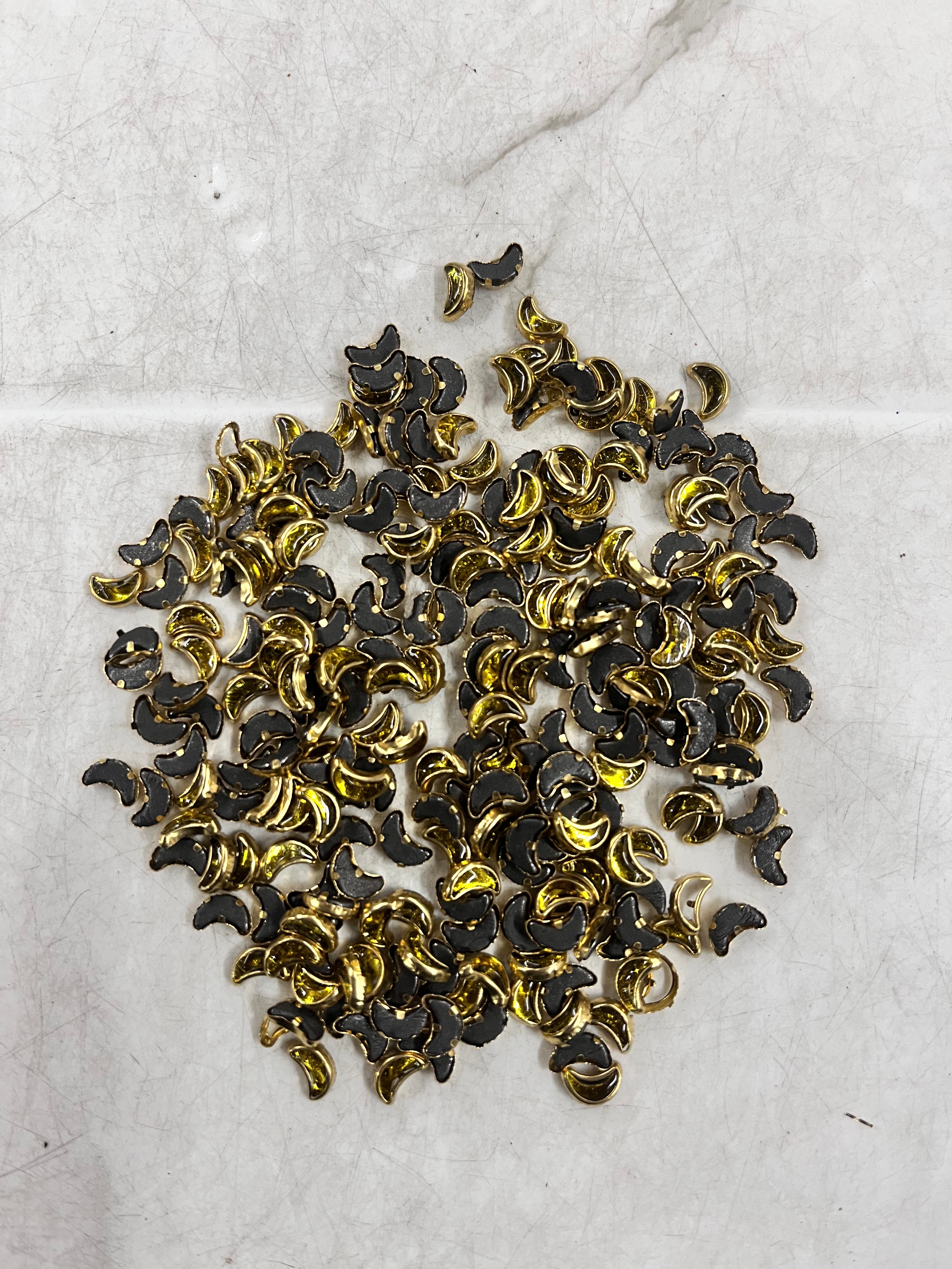 Moon frame kundan stone  50g-1pack difference colours available -MFKN