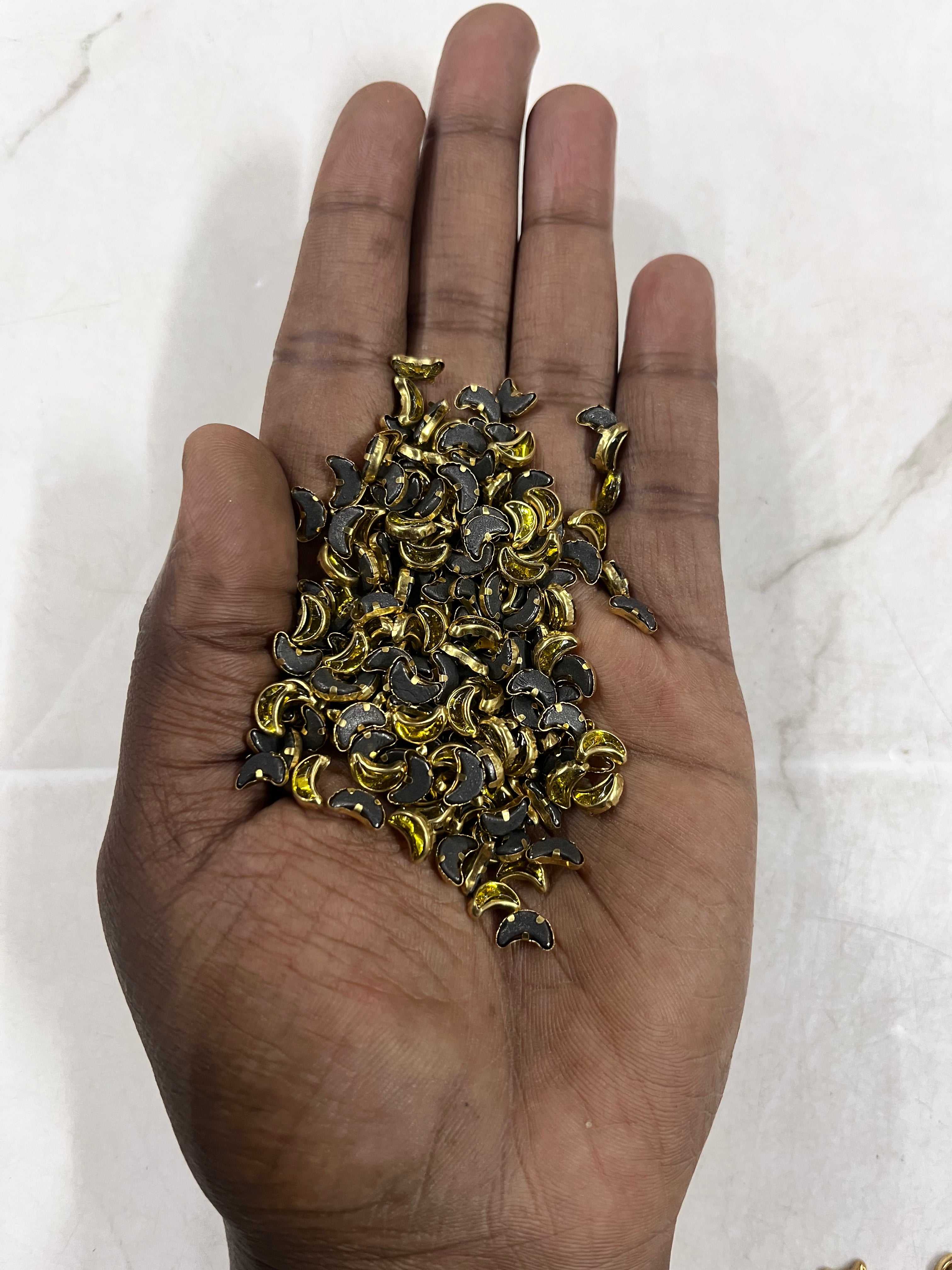 Moon frame kundan stone  50g-1pack difference colours available -MFKN