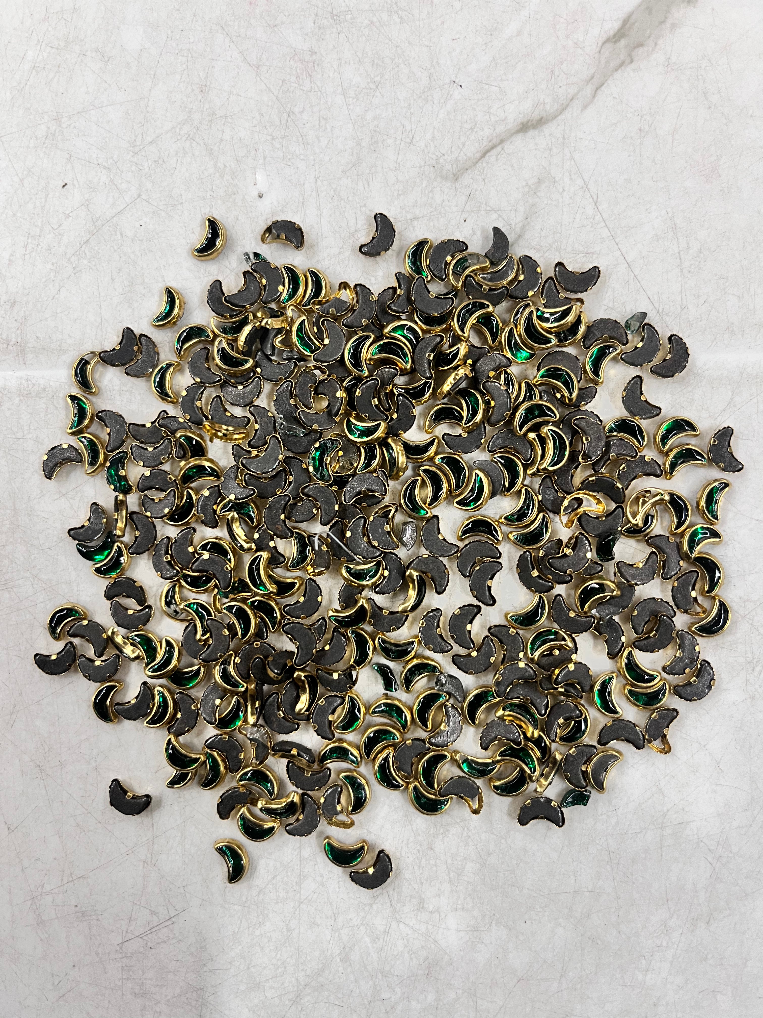 Moon frame kundan stone  50g-1pack difference colours available -MFKN