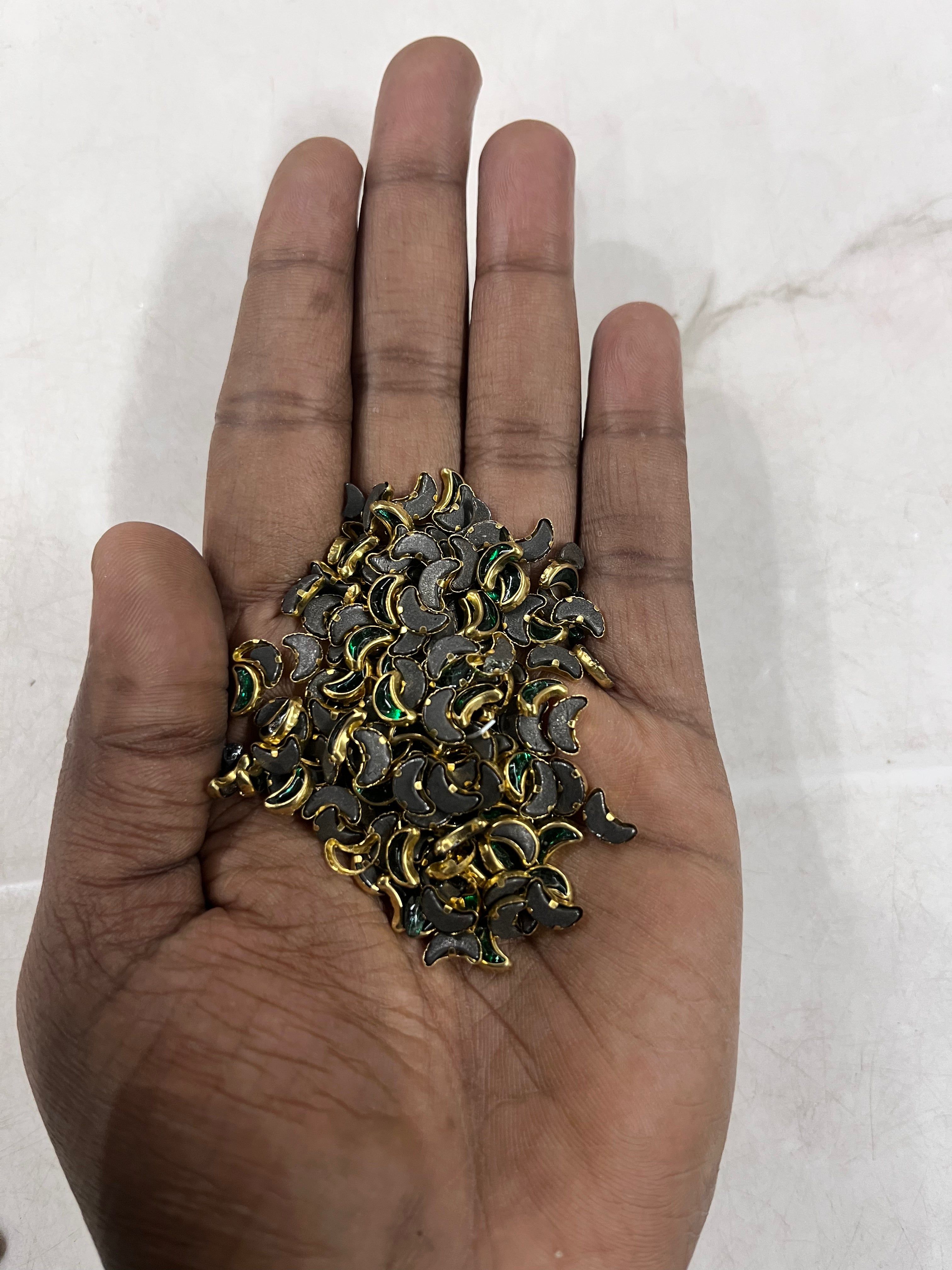 Moon frame kundan stone  50g-1pack difference colours available -MFKN