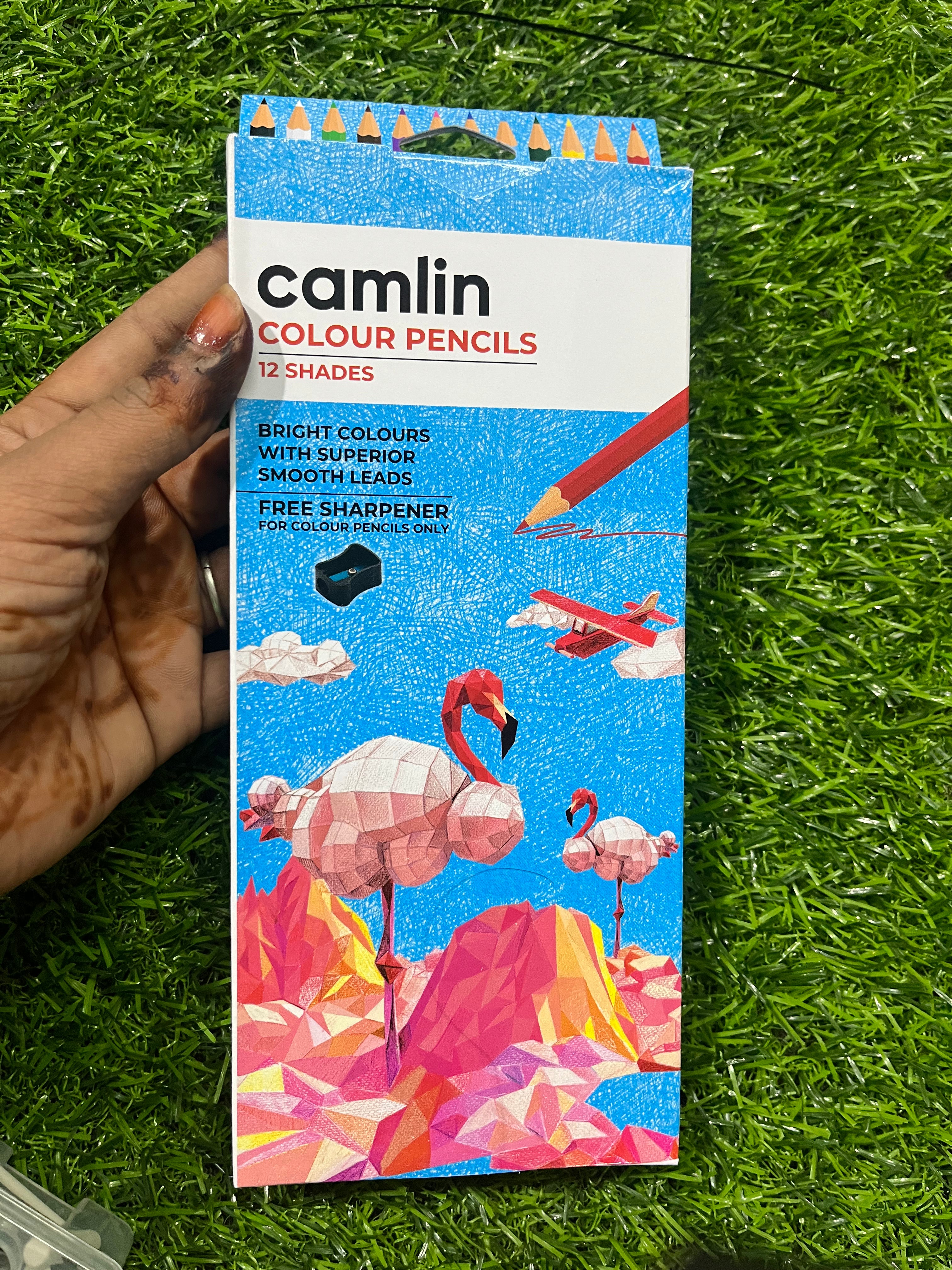 Camlin colour pencils 12 shades