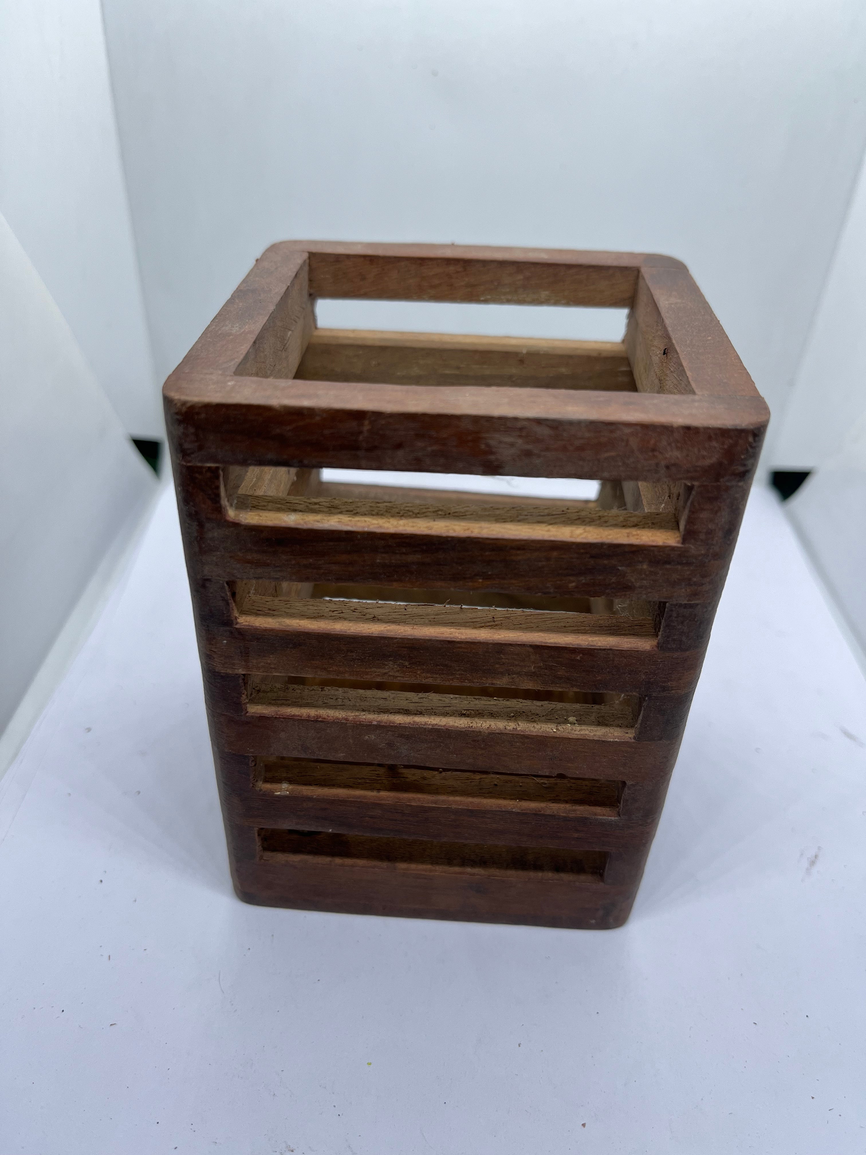 Wooden pen stand pen pencil holder