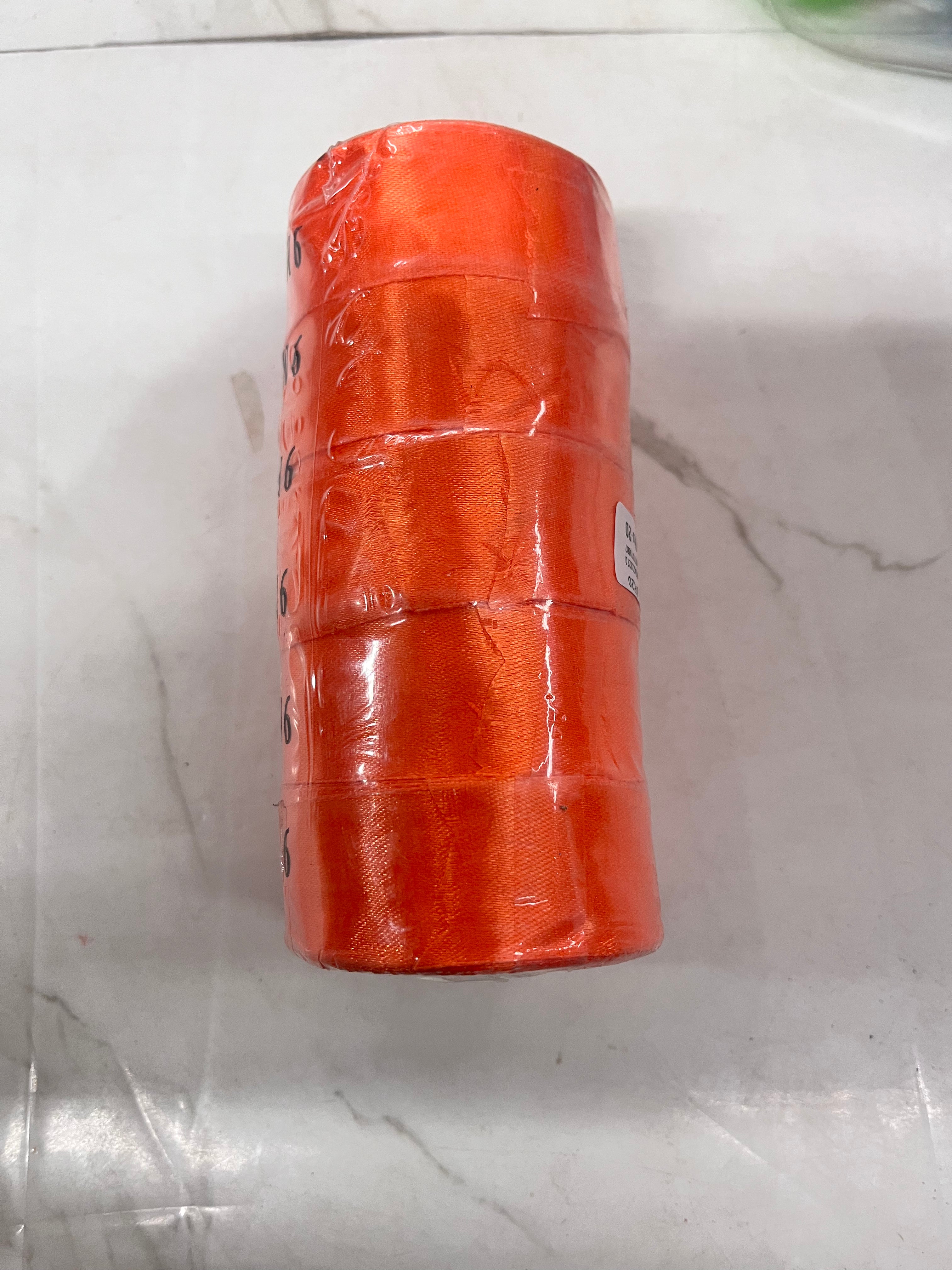 Satin ribbon-Orange 1 inch